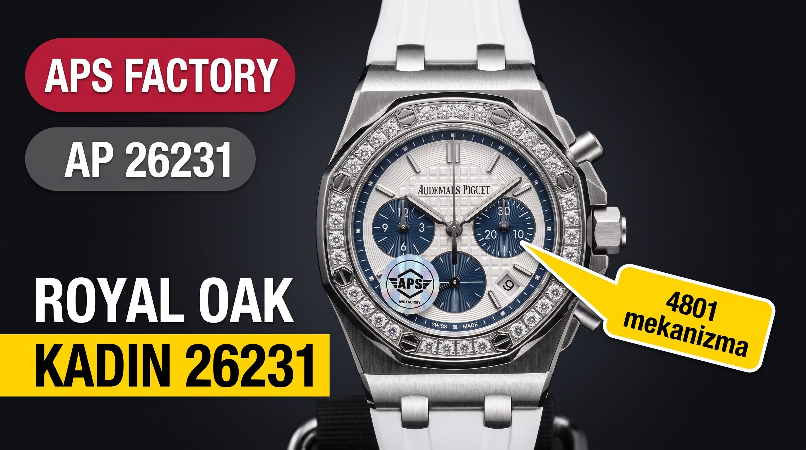 Wang Ziwen'in taktığı APS Factory 26231 kadın Audemars Piguet Royal Oak; 4801 entegre mekanizmanın işçiliği nasıl?