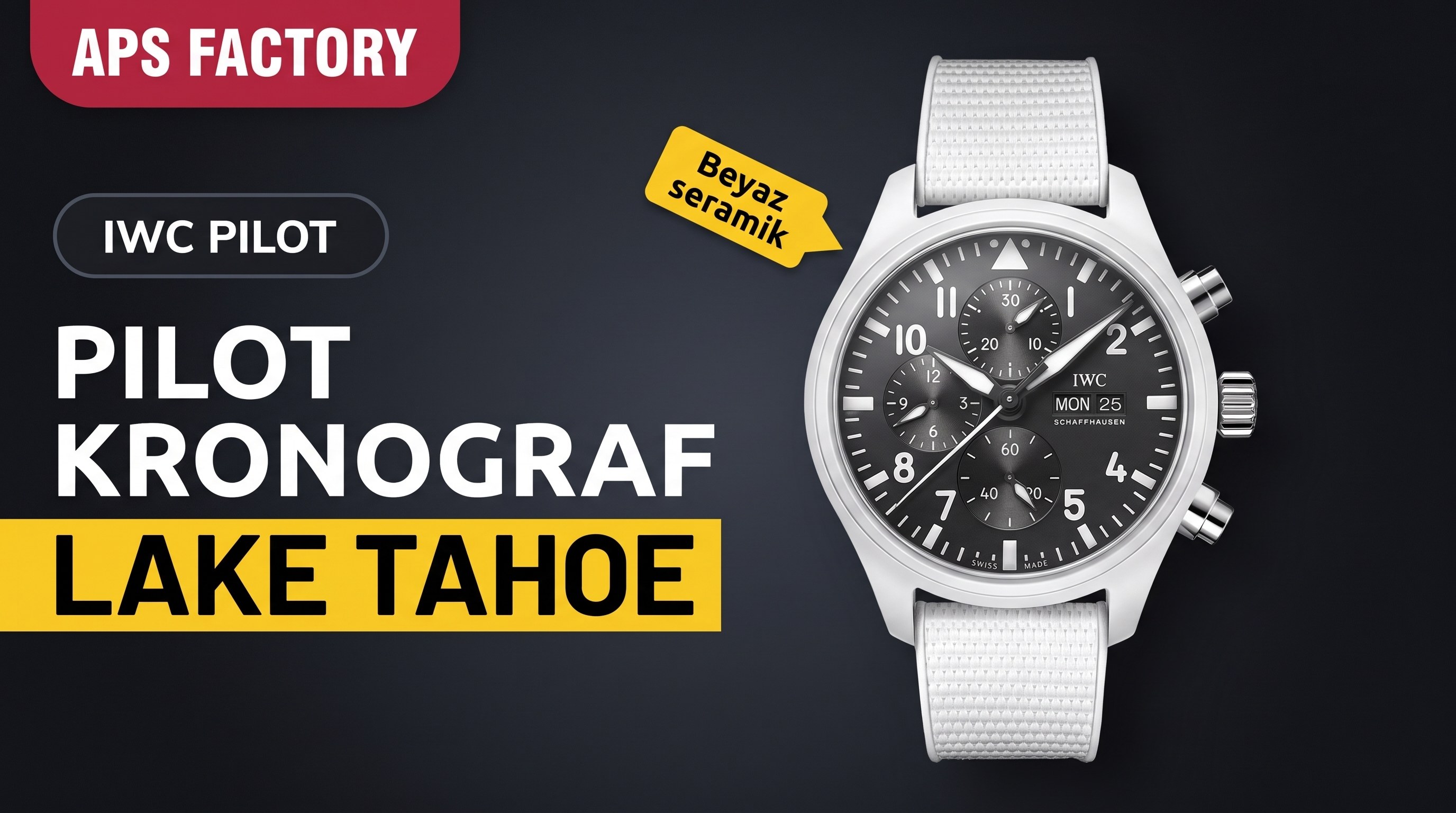 APS Factory IWC Pilot Kronograf Siyah/Beyaz Seramik Lake Tahoe Özel Serisi, Dandong tek parça mekanizmalı — kararlılığı nasıl?