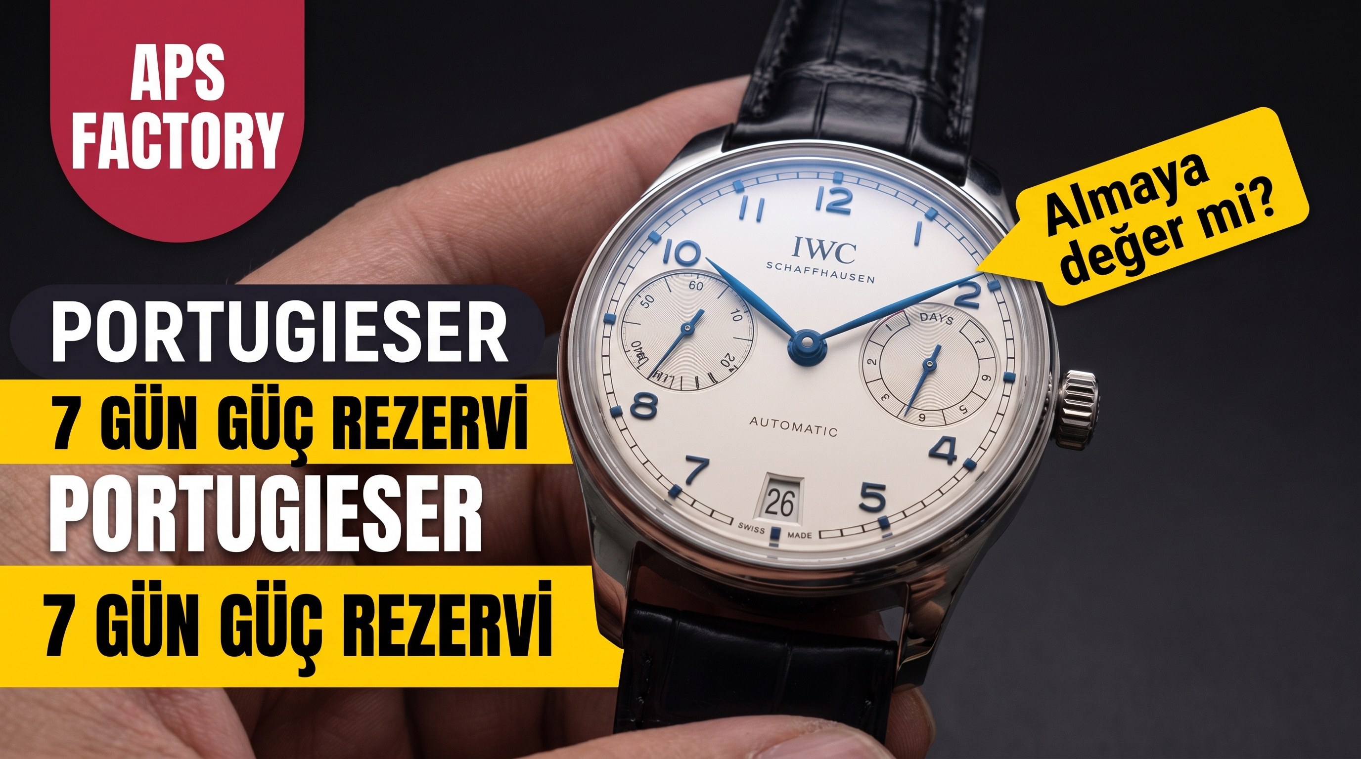 APS Factory IWC yeni Portugieser 7 günlük güç rezervinin işçiliği nasıl? Almaya değer mi?