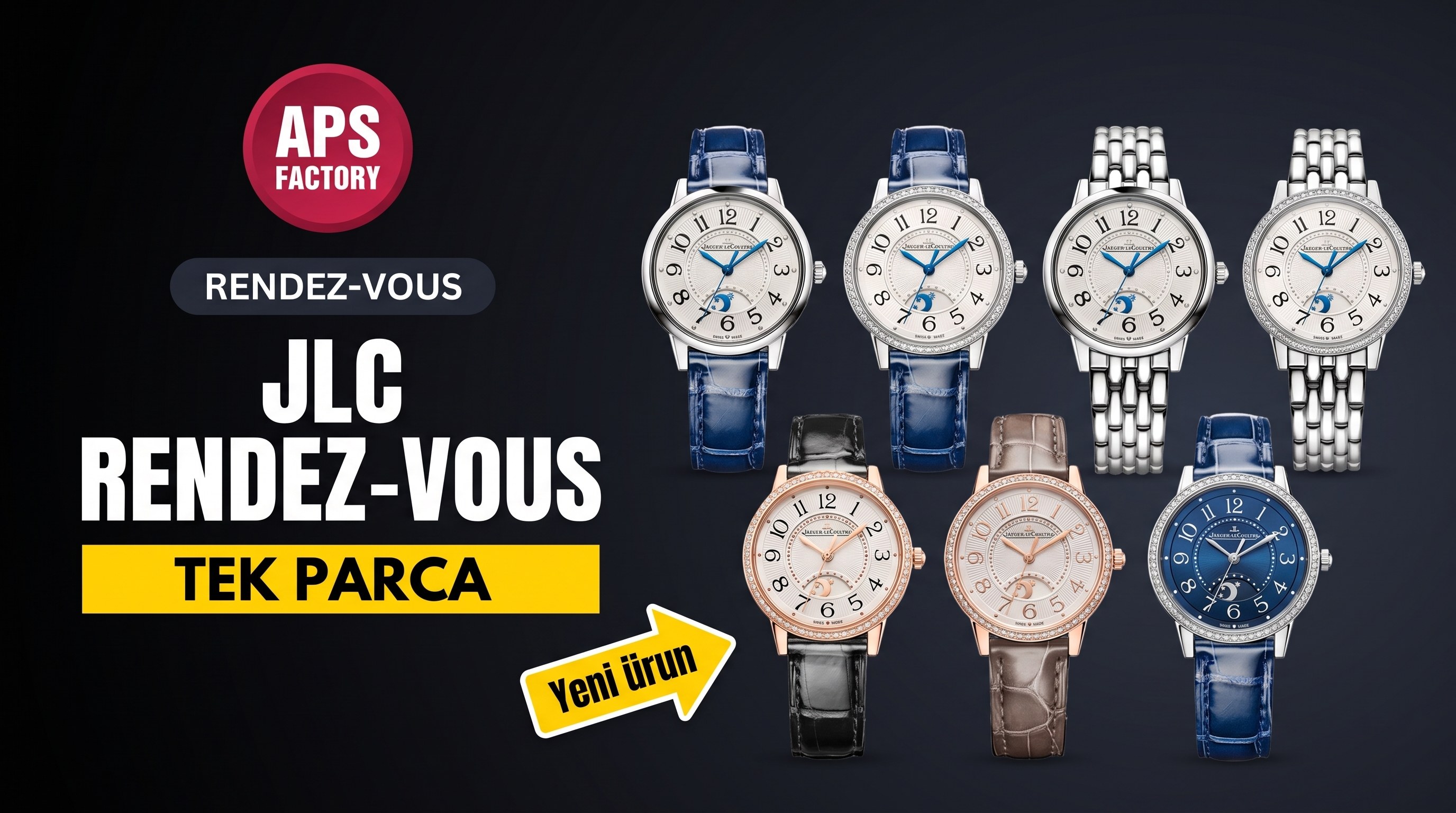 aps yeni ürün tek parça mekanizma, romantik Sevgililer Günü Jaeger-LeCoultre Rendez-Vous serisi