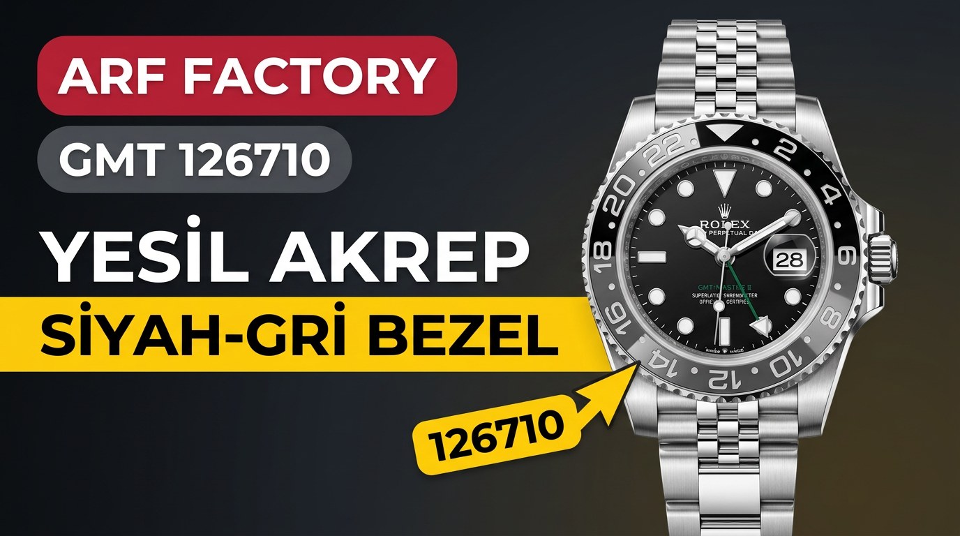 ARF Factory Rolex GMT-Master II 126710 yeşil akrepli, siyah-gri bezel: işçilik nasıl?
