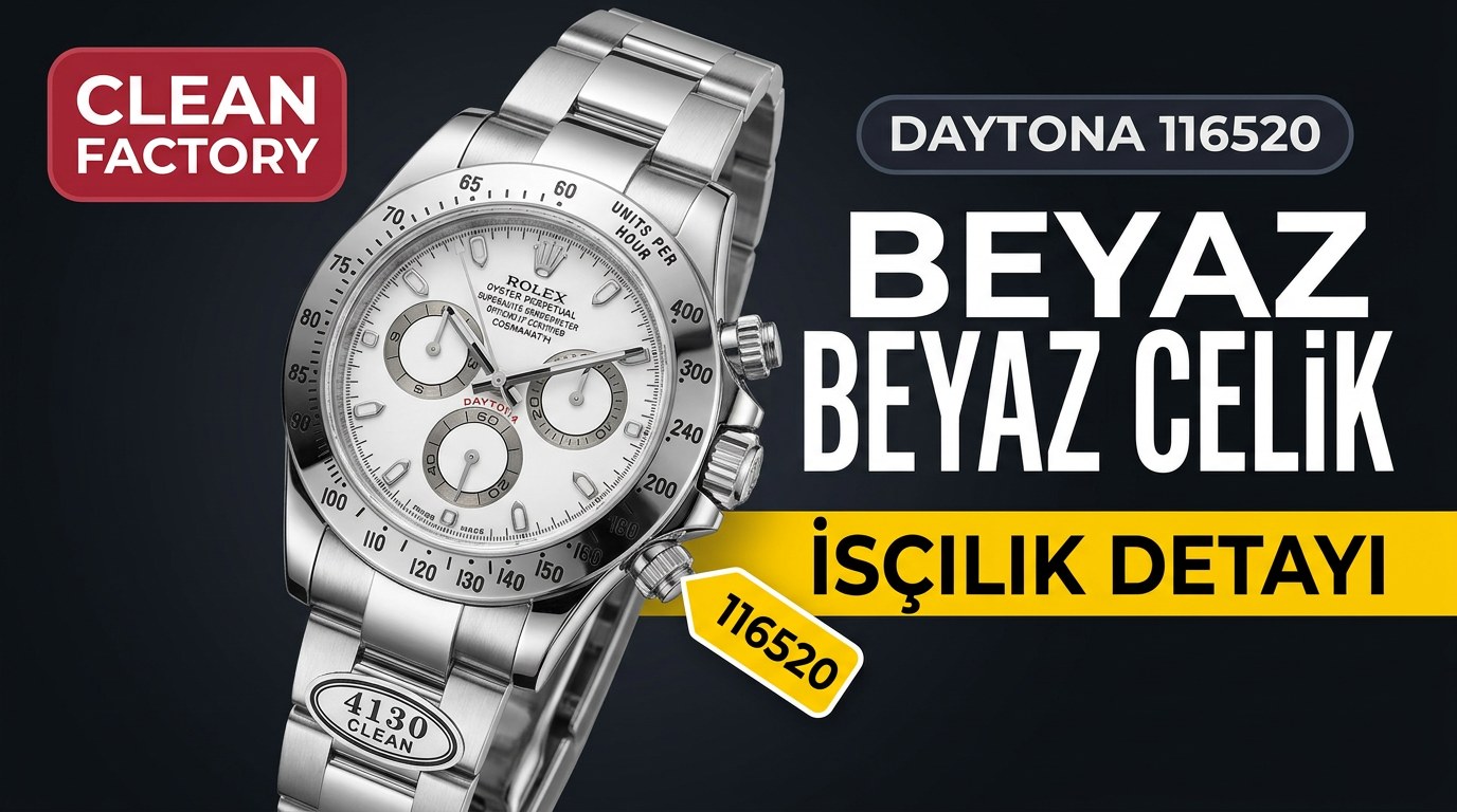Rolex Daytona 116520 Clean Factory İncelemesi