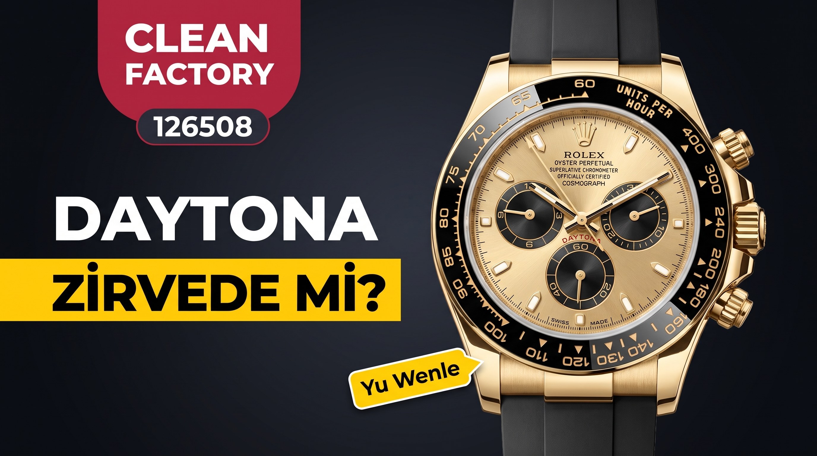 Rolex Daytona 126508 Clean Factory İncelemesi