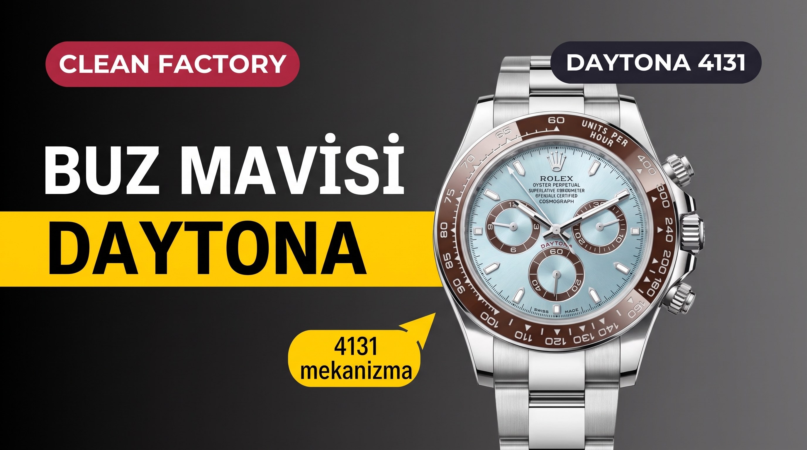 Rolex Daytona 4131 Clean Factory İncelemesi