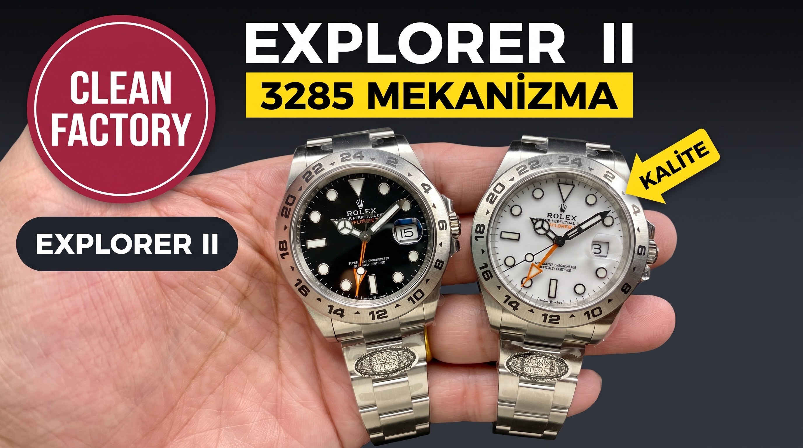 Rolex Explorer II Clean Factory İncelemesi