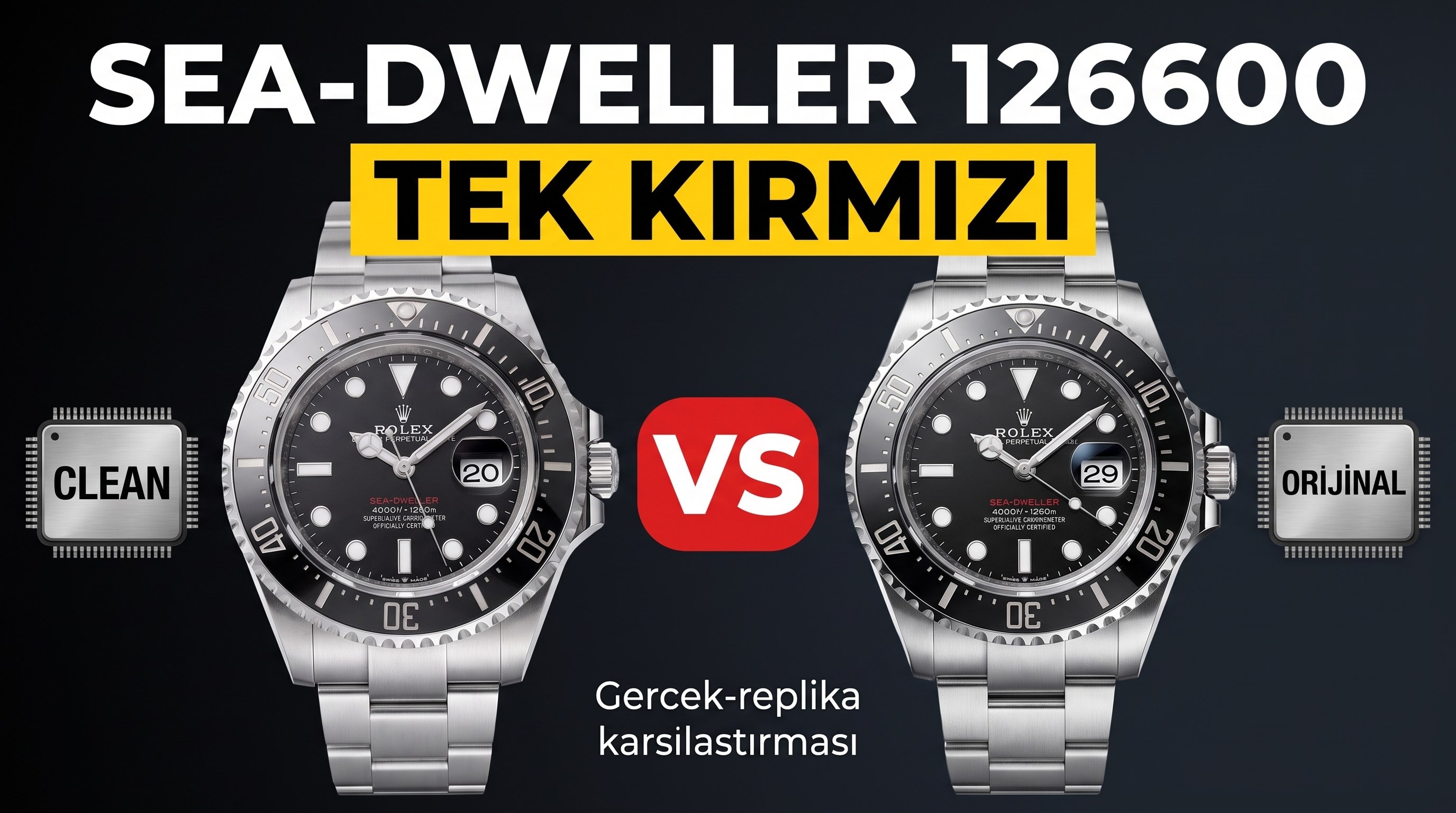 Rolex Sea-Dweller 126600 Clean Factory İncelemesi