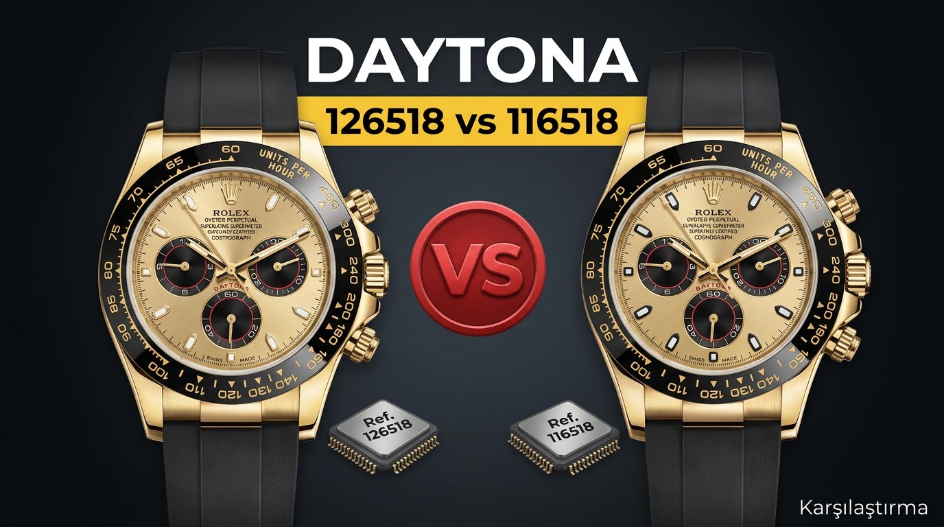 Replika Rolex Daytona 126518 vs 116518 Karşılaşt...