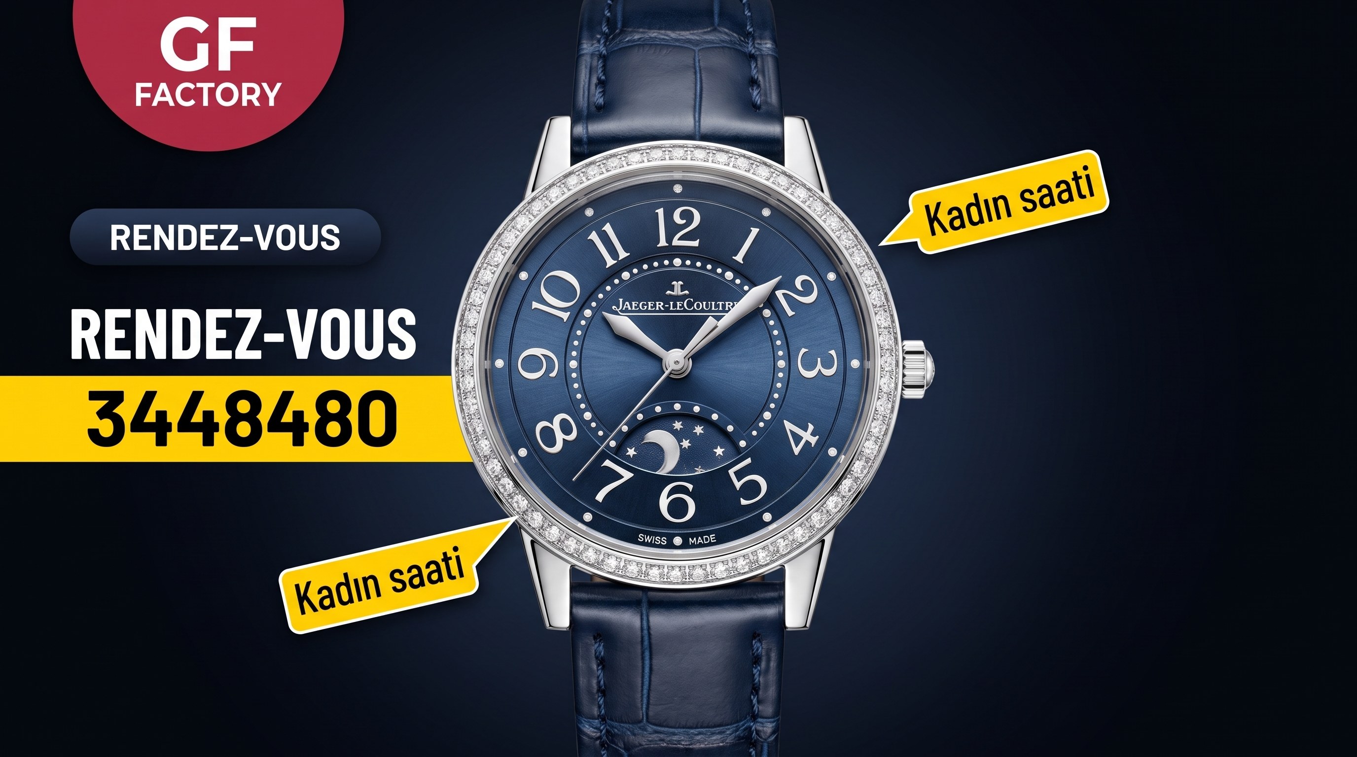 GF Factory Jaeger-LeCoultre Rendez-Vous serisi 3448480 saat incelemesi