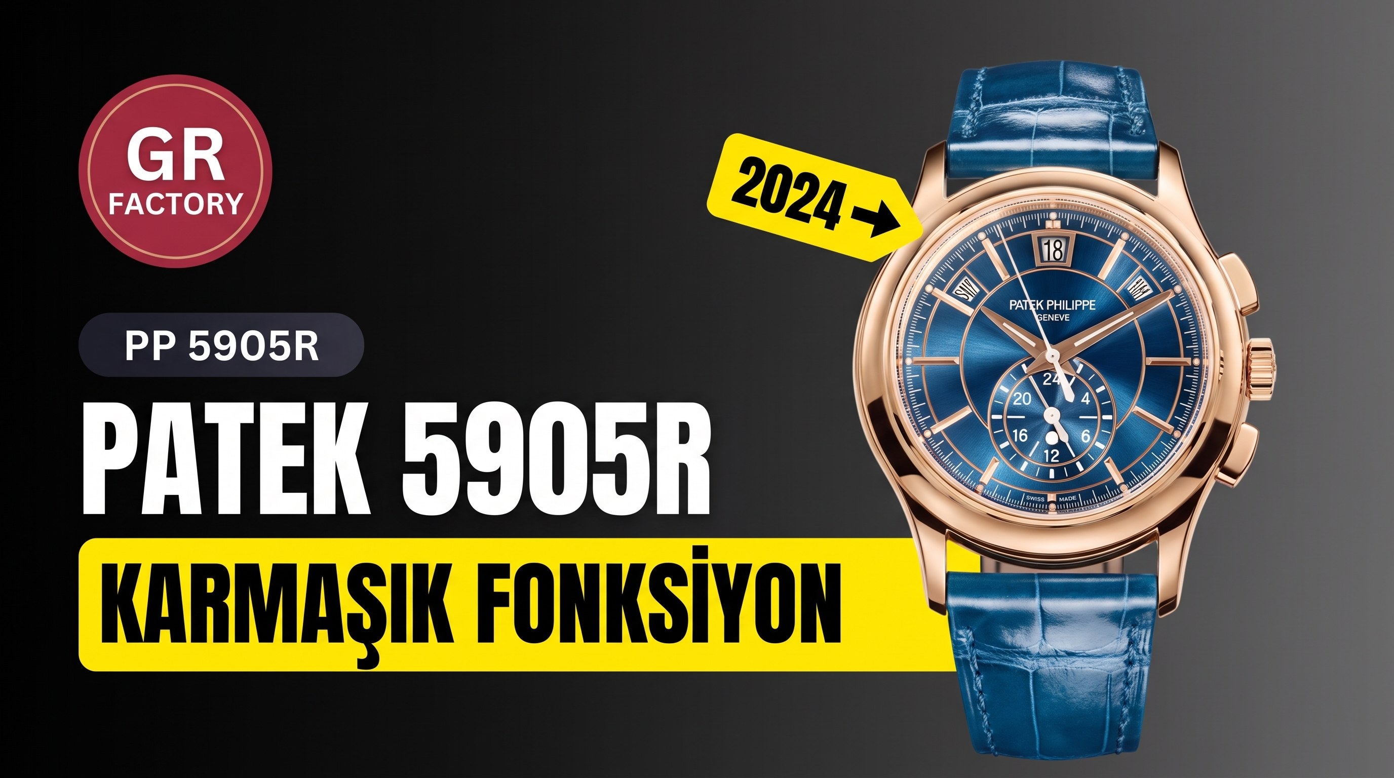 GR Factory 2024 Patek Philippe Karmaşık Fonksiyon serisi 5905R-010 tanıtıldı