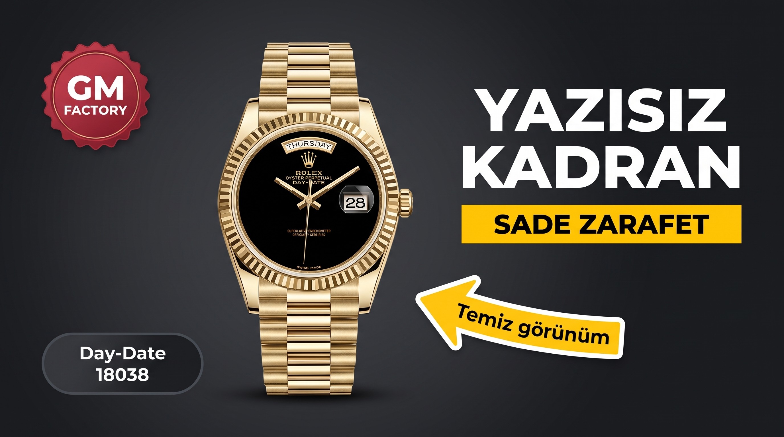 Rolex Day-Date 18038 GM Factory İncelemesi