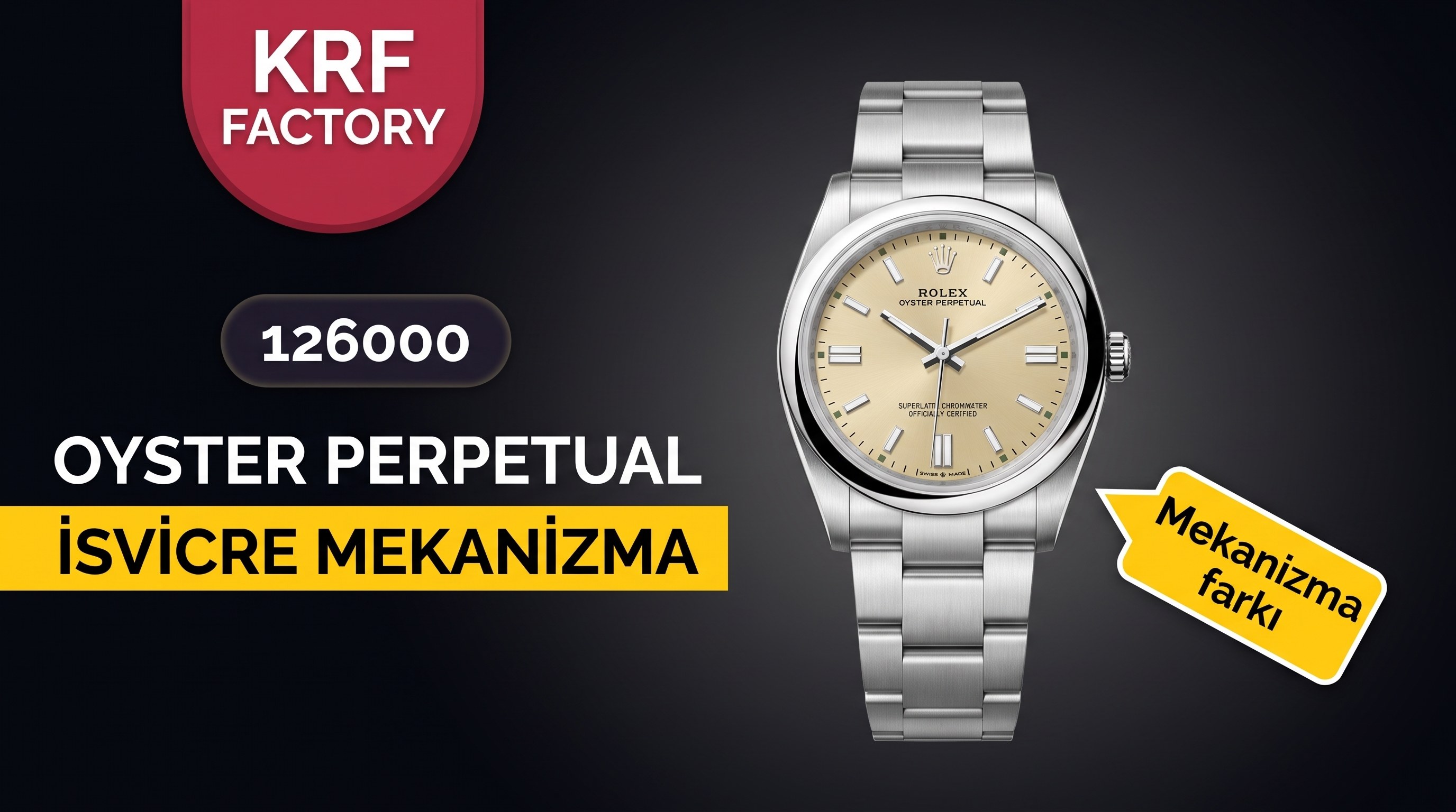 KRF Factory Rolex Oyster Perpetual 126000: Wie wählt man zwischen Schweizer Uhrwerk und Spezialwerk?