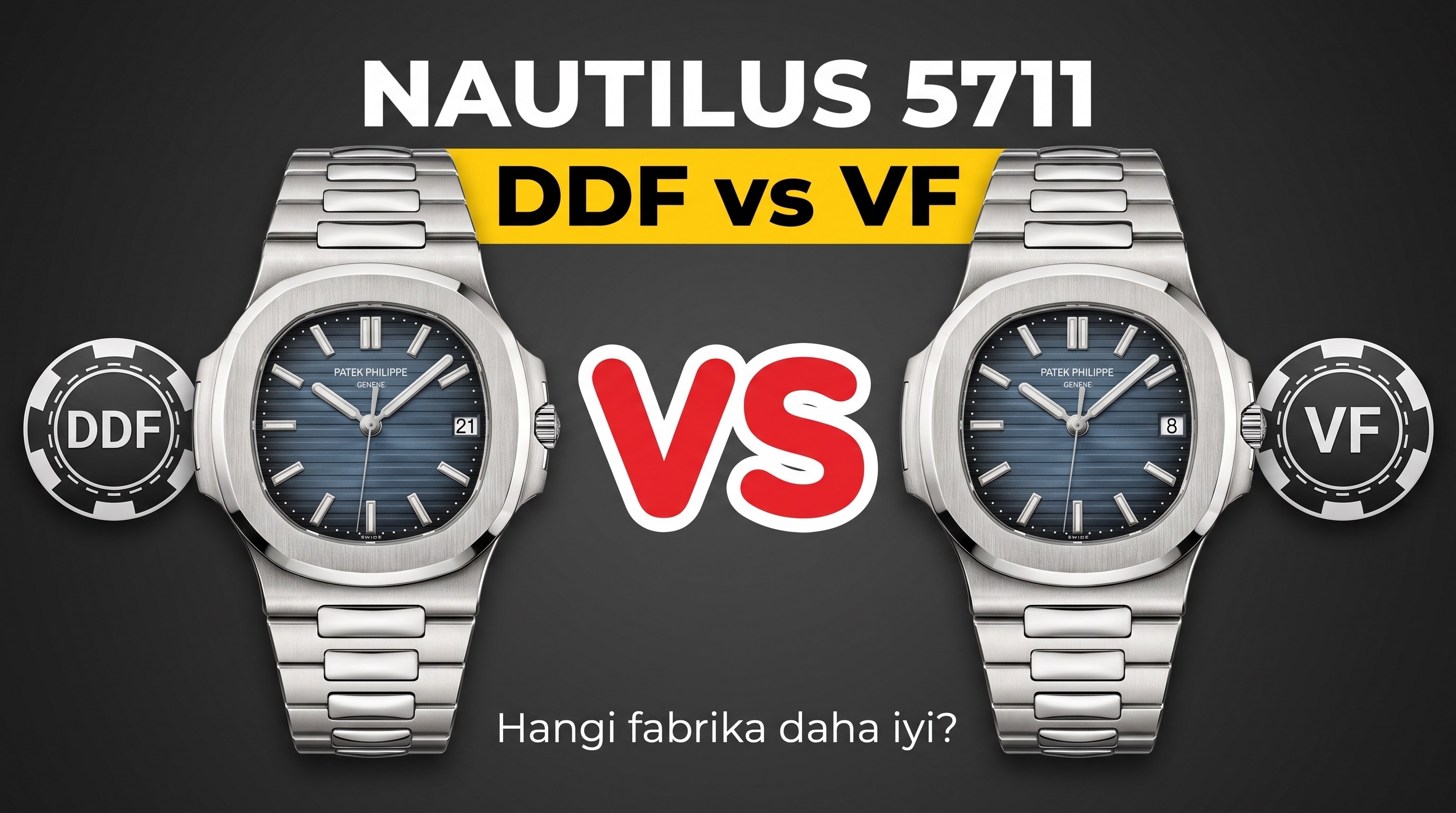 Nautilus 5711 DDF vs VF