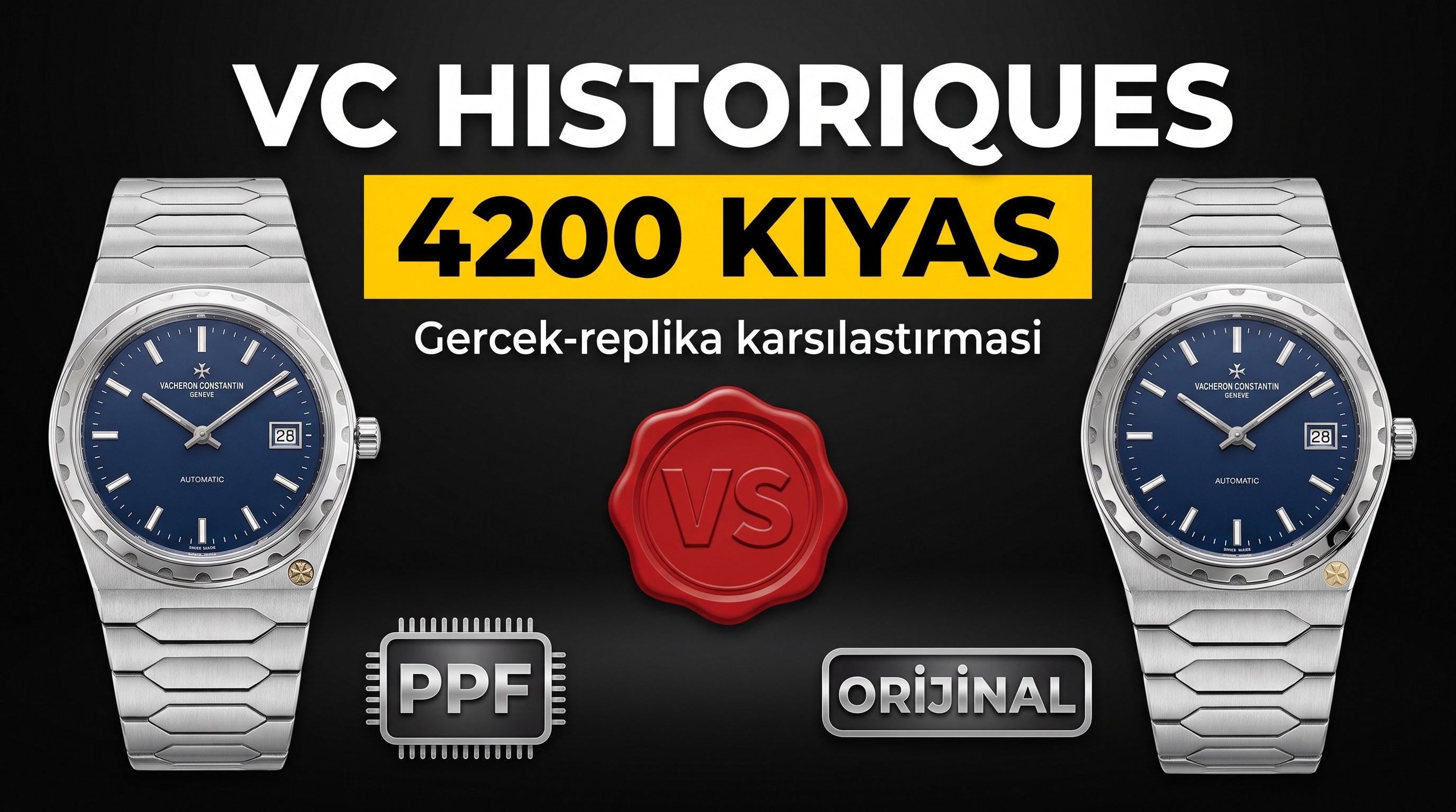 Gerçek-replika karşılaştırması: PPF Factory Vacheron Constantin Historiques 4200H/222A arasında ne fark var?