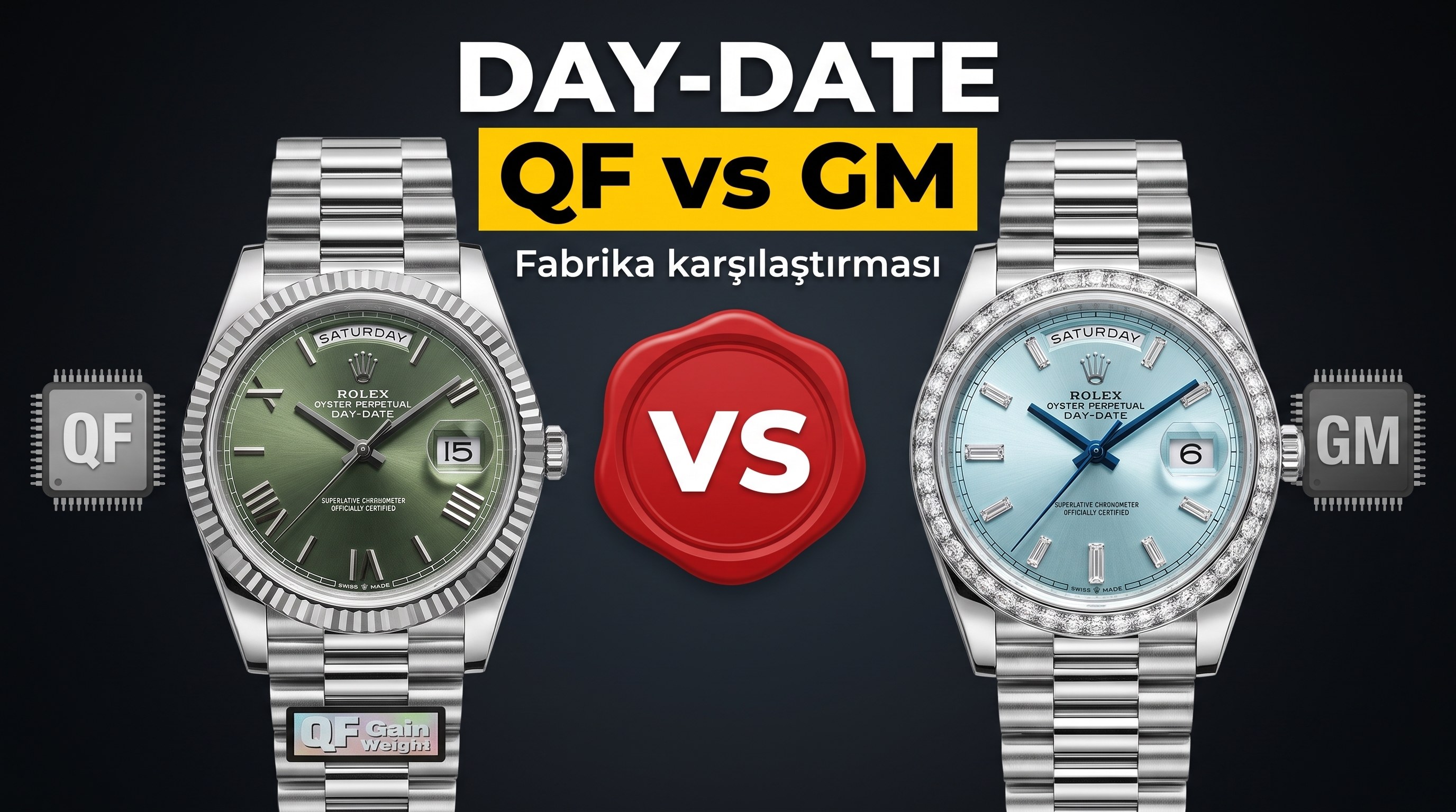 QF Day-Date vs GM Day-Date