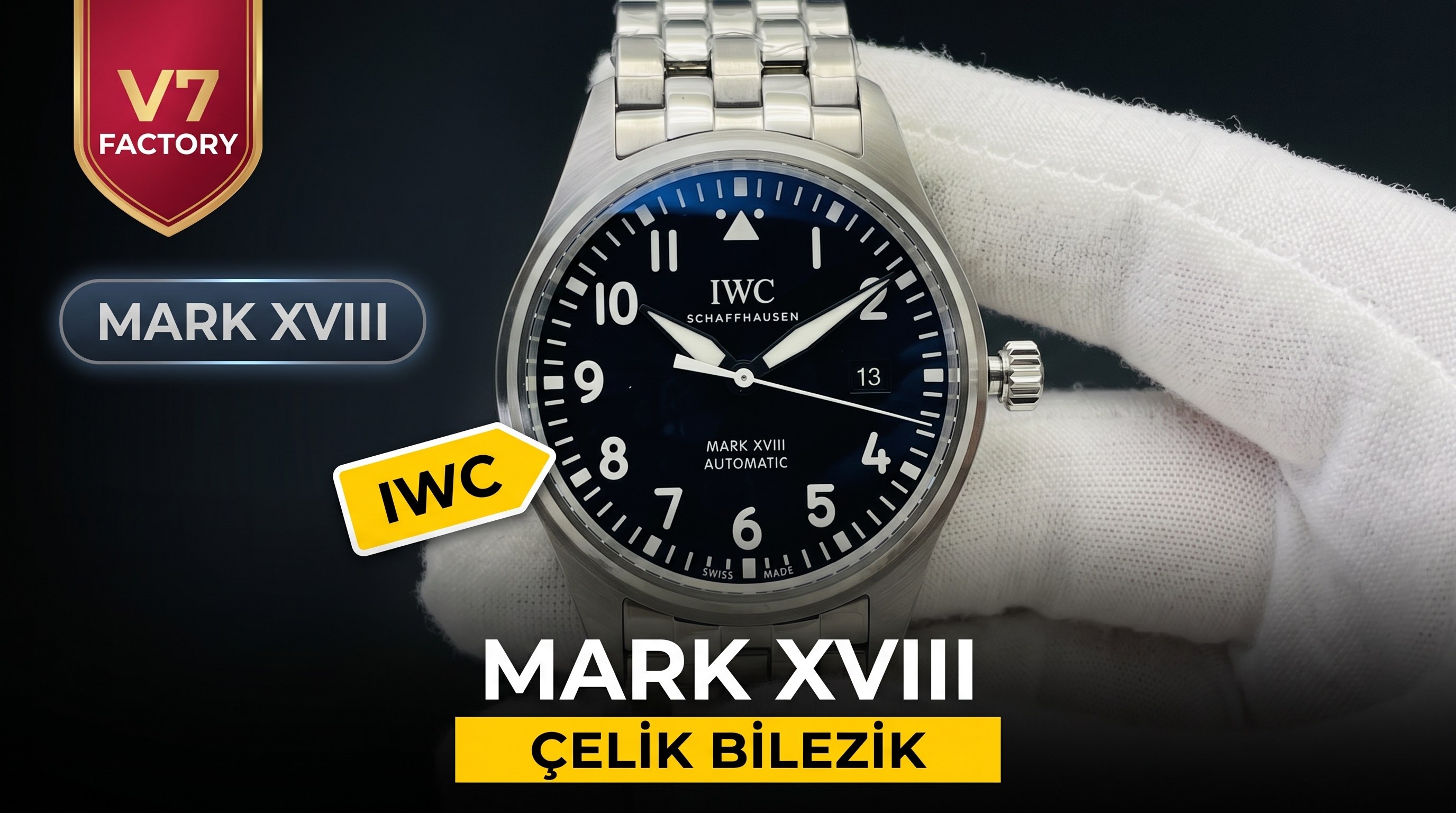 V7 Factory IWC Mark XVIII Çelik Bilezik Modeli