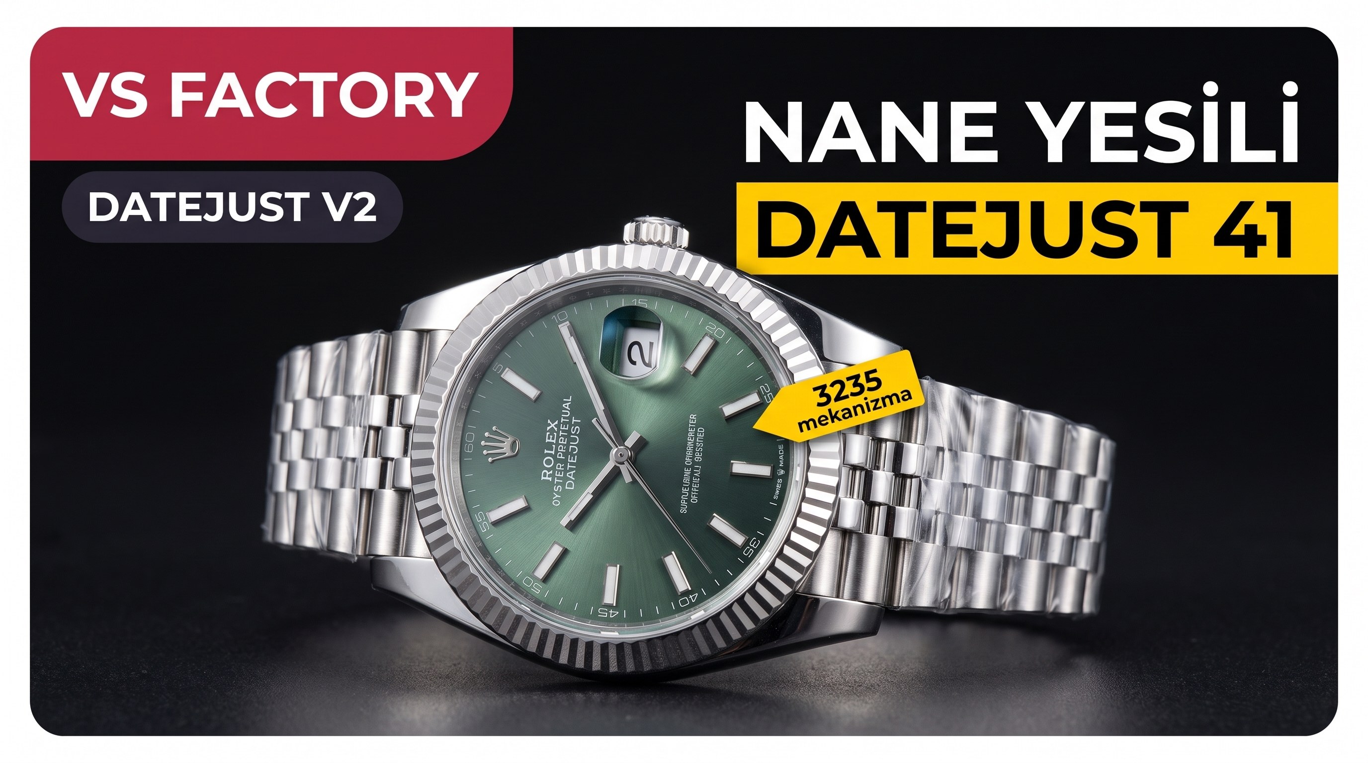 VS Factory Rolex 41 Datejust V2 in Mintgrün, Dandong 3235-Uhrwerk – lohnt sich der Kauf?