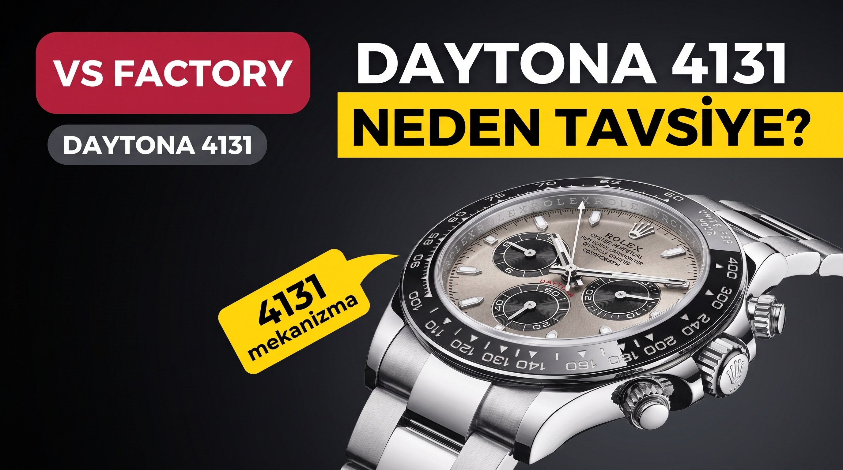 Rolex Daytona 4131 VS Factory İncelemesi