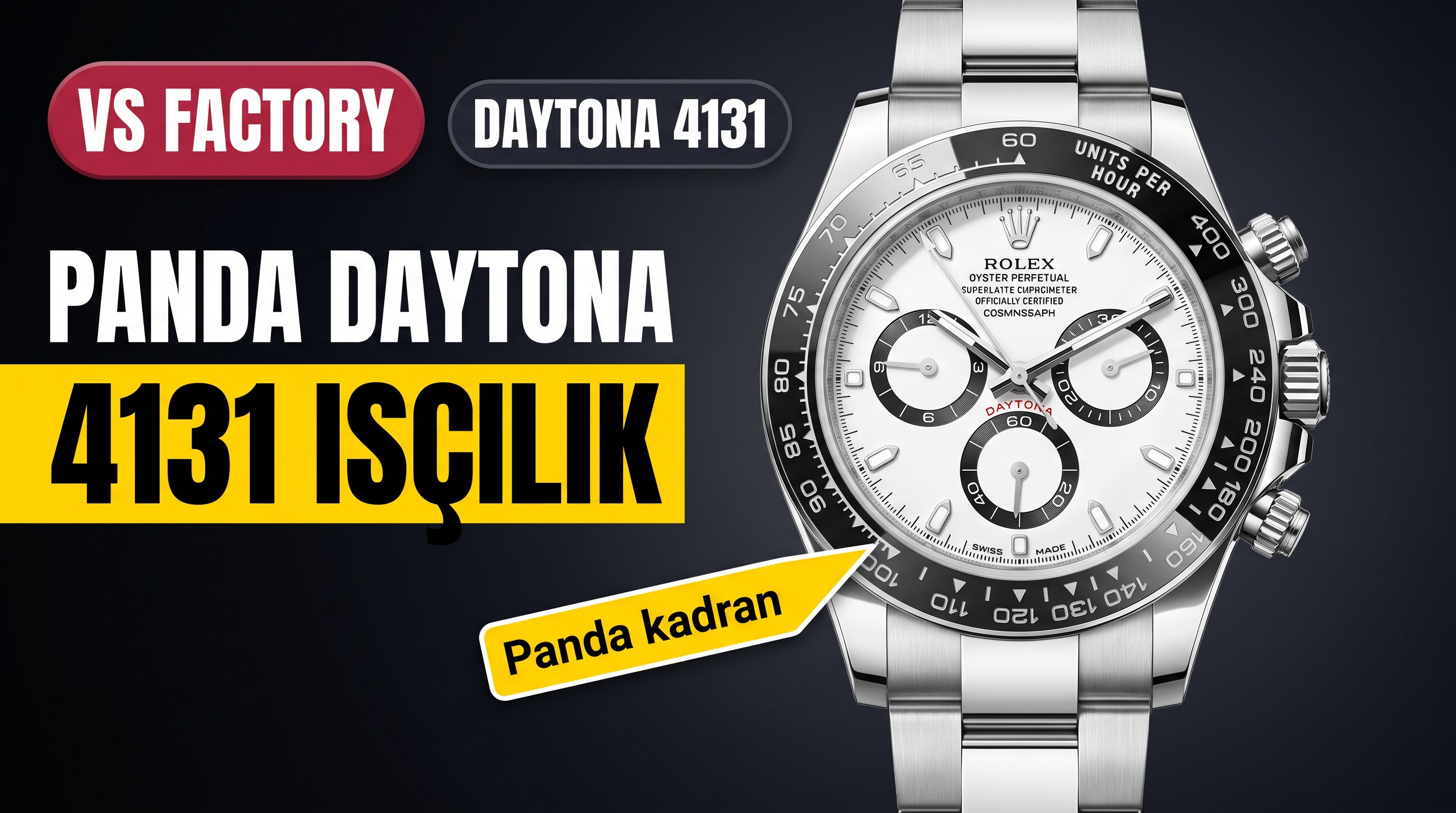 Rolex Daytona 4131 VS Factory İncelemesi
