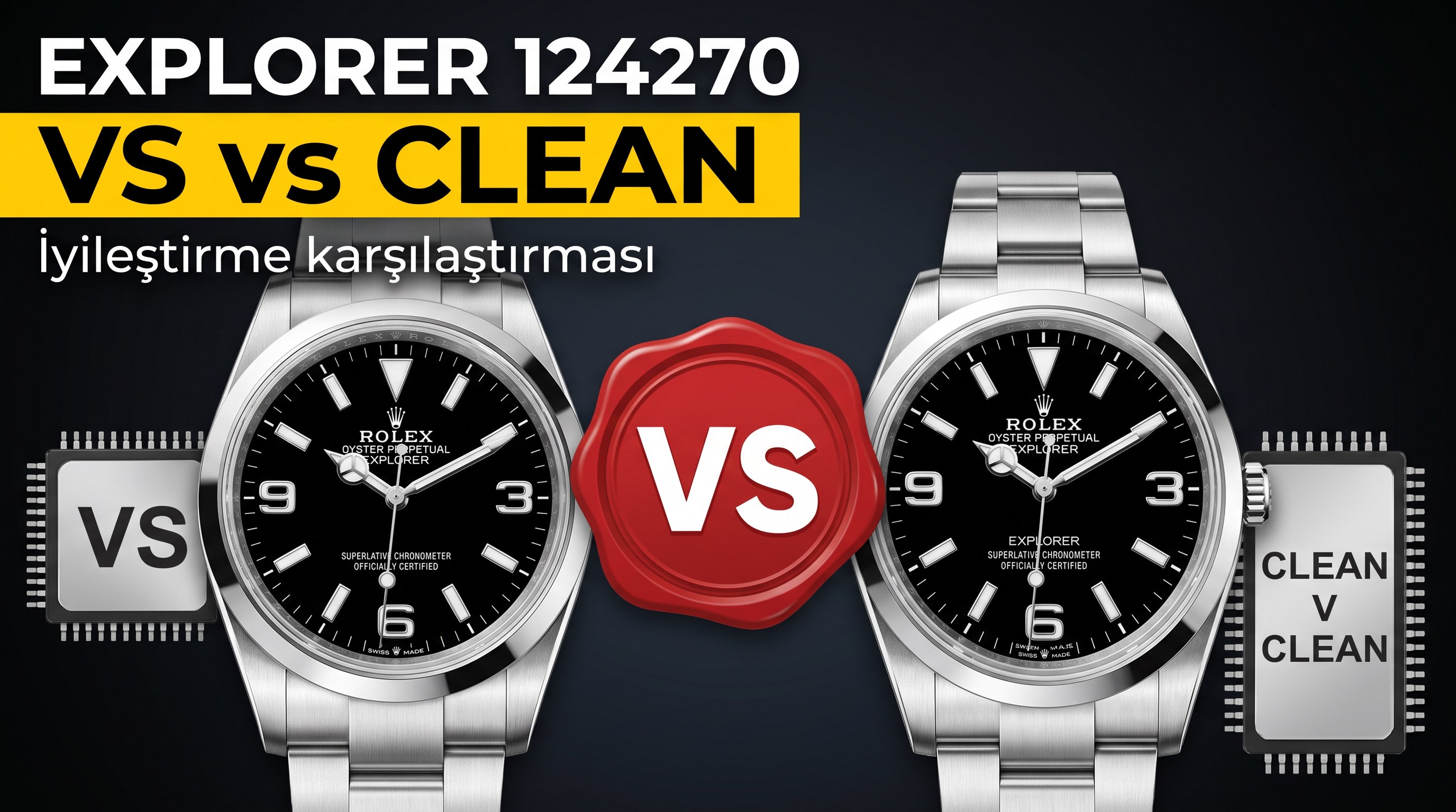 Rolex Explorer 124270 VS Werksbewertung