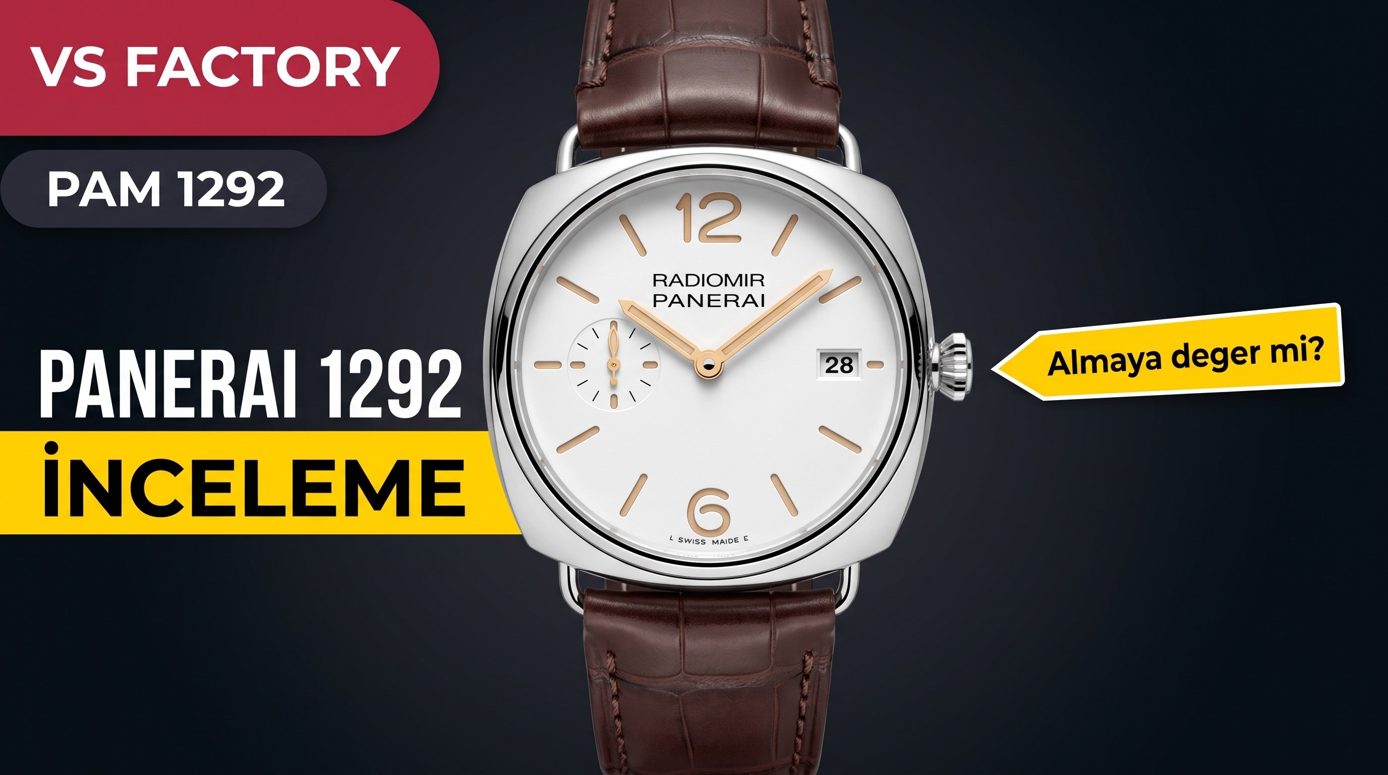 VS Factory Panerai 1292 replika saat satın almaya değer mi? - VS saat tavsiyesi