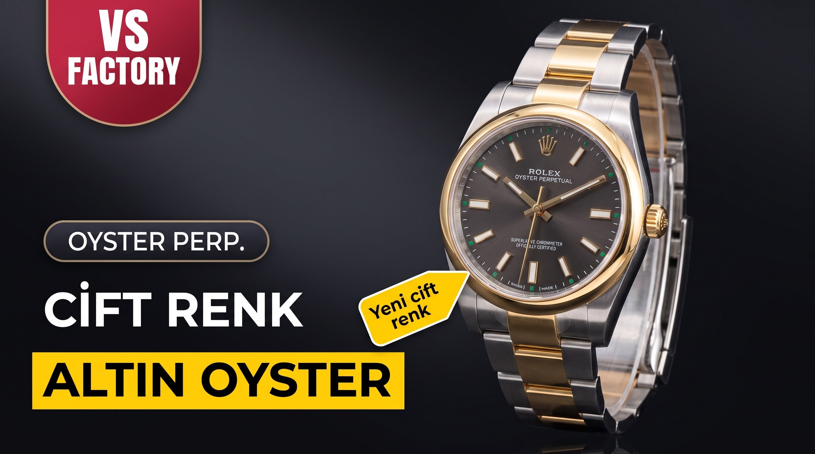 Neue zweifarbige Rolex Oyster Perpetual von VS Factory