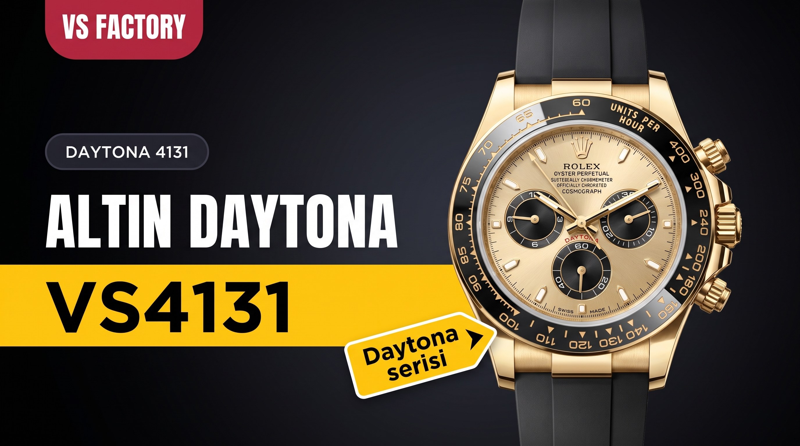 Vs4131 Altin Daytona vs Factory Rolex Daytona Se...