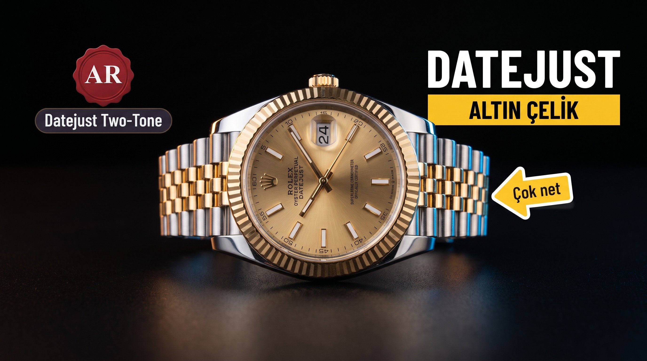 AR Factory İki Altın Renkli 41 mm Datejust Rolex Saati Yayınladı