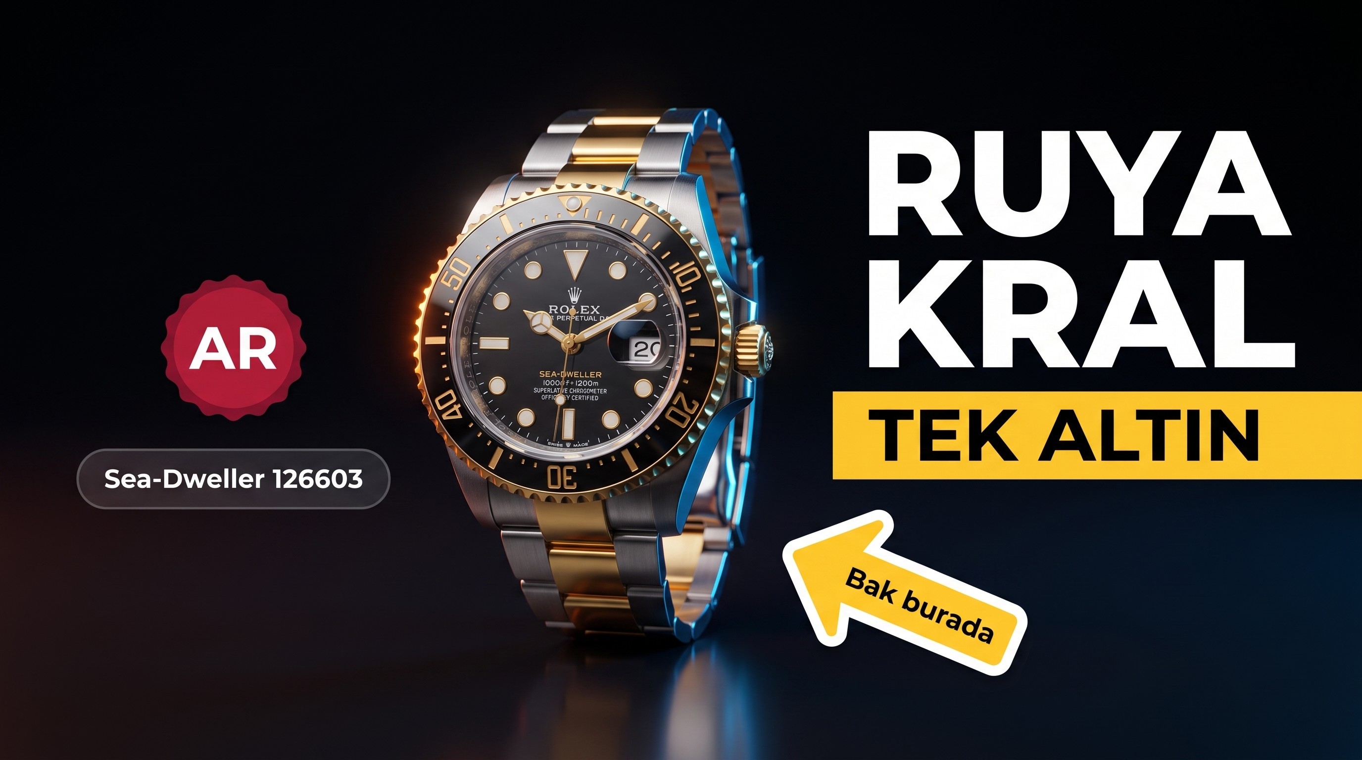AR Factory Rolex tek altın Rüya Kral 126603 detaylı inceleme