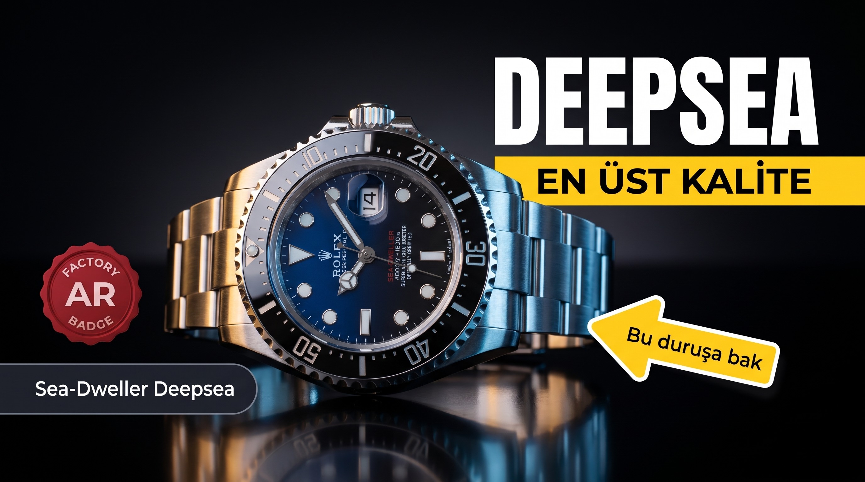 AR Factory V3 Rolex Deepsea neden 2824 mekanizmalı versiyonu tavsiye ediyorum?