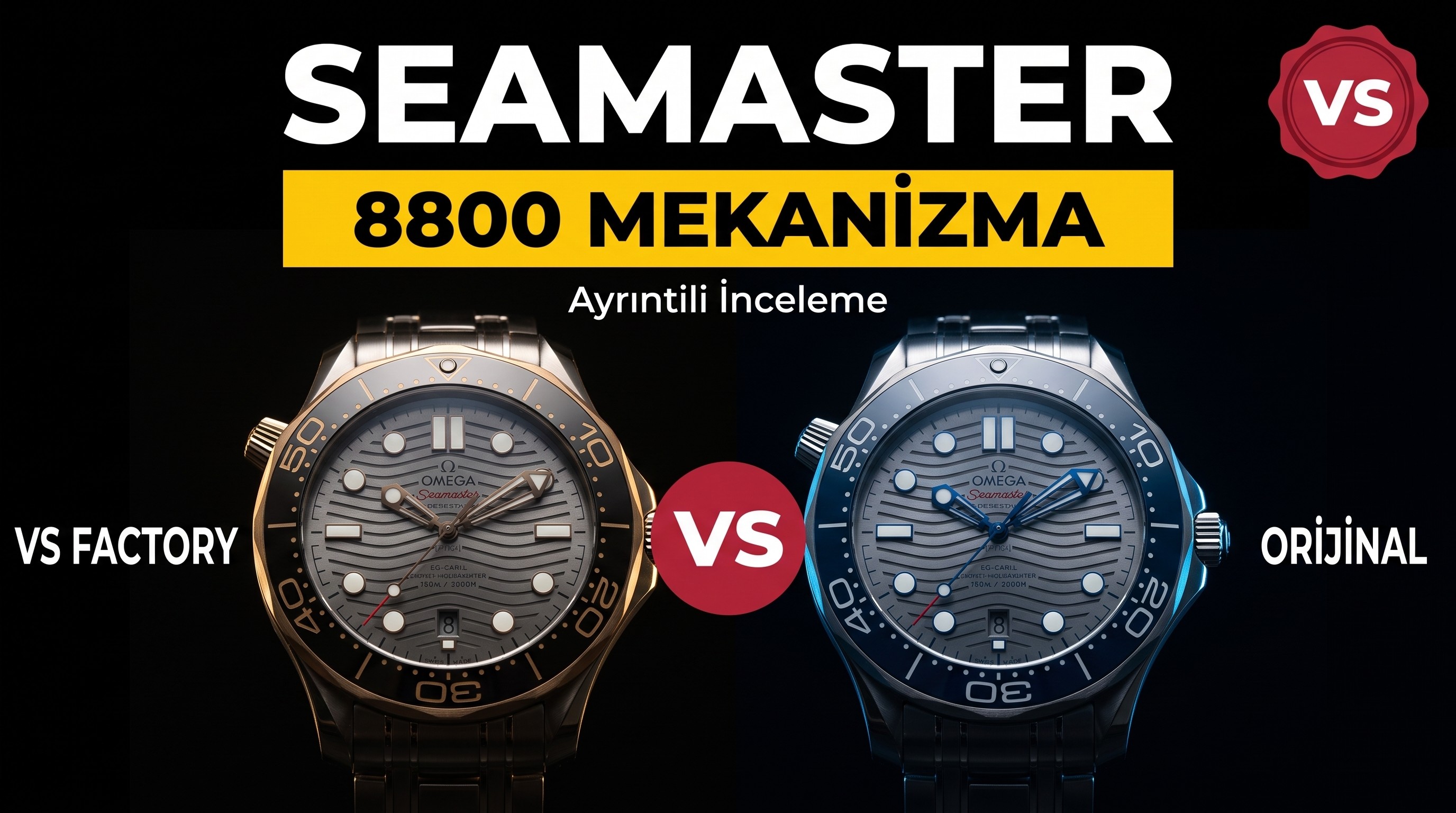 Ayrintili Inceleme vs Factory Omega Seamaster 30...