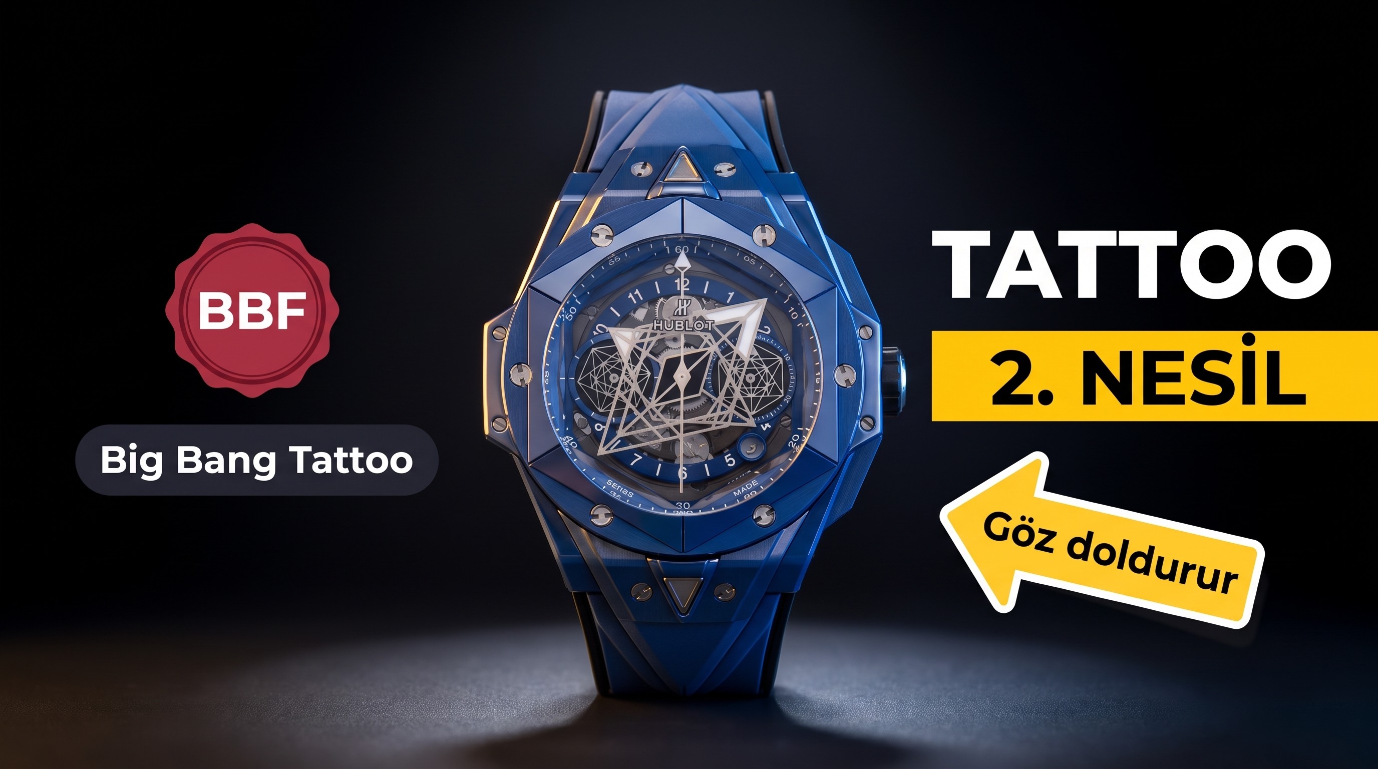 BBF Factory Hublot Tattoo 2. Nesil seramik kol saati incelemesi