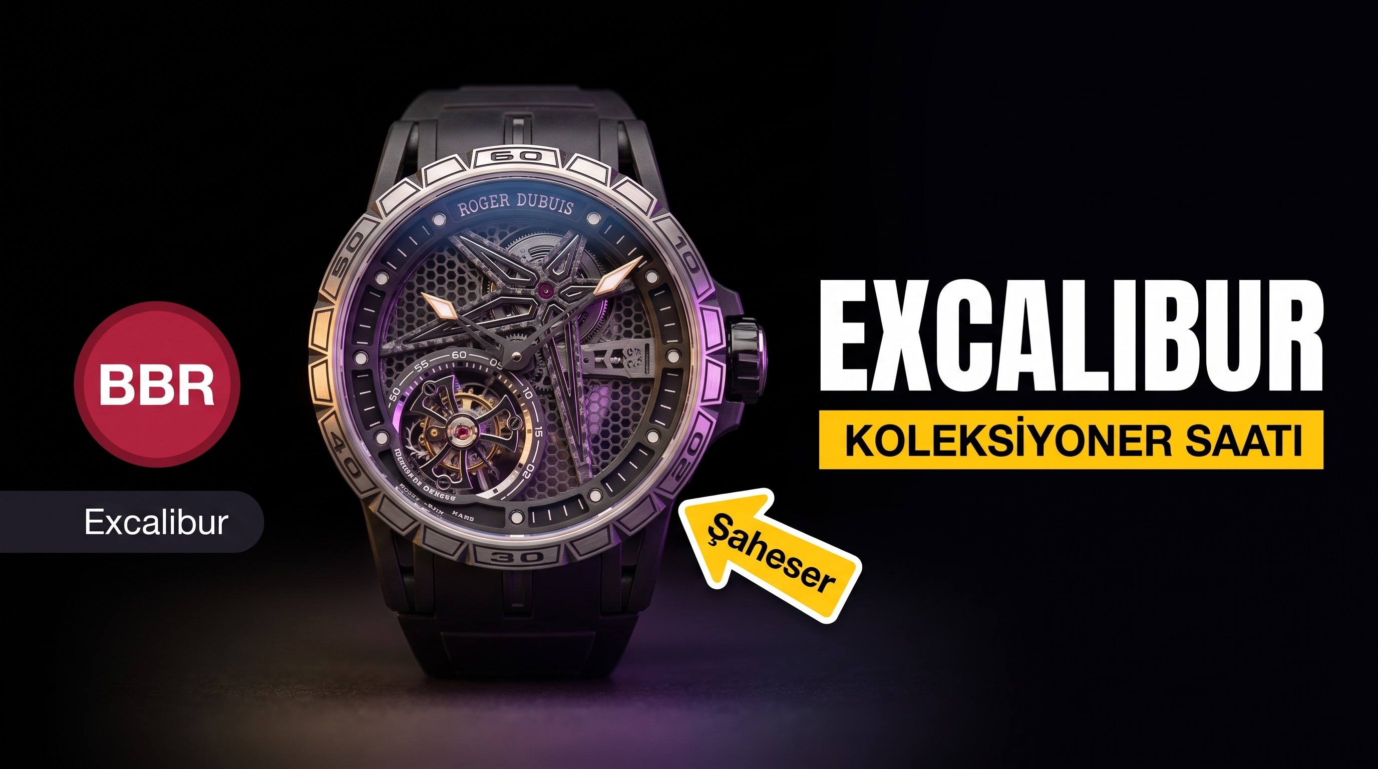 BBR Factory Roger Dubuis Titanyum Tourbillon RDDBEX0479 Kol Saati