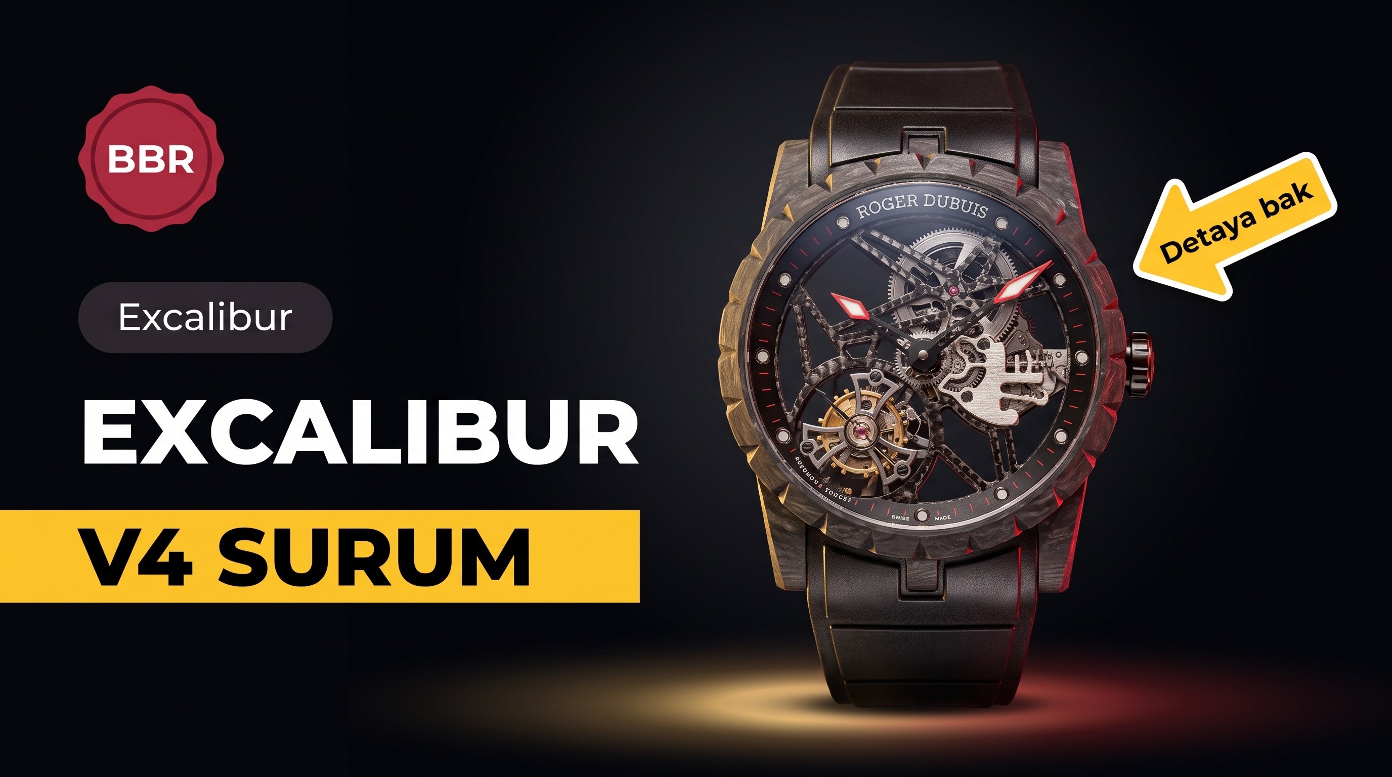 BBR Factory Roger Dubuis 0577 Tourbillon V4 sürümünde neler geliştirildi?