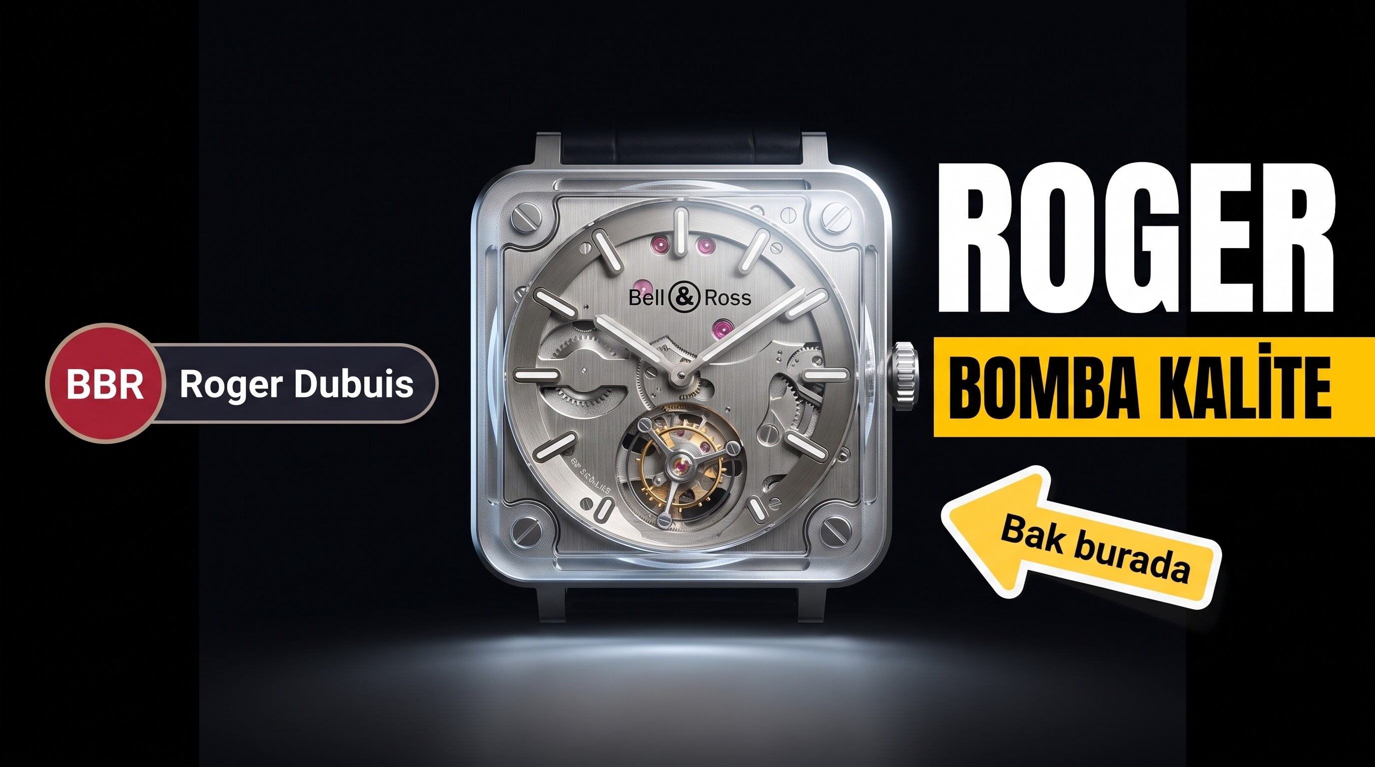 BBR Factory Roger Dubuis titanyum tourbillon RDDBEX0479 saati