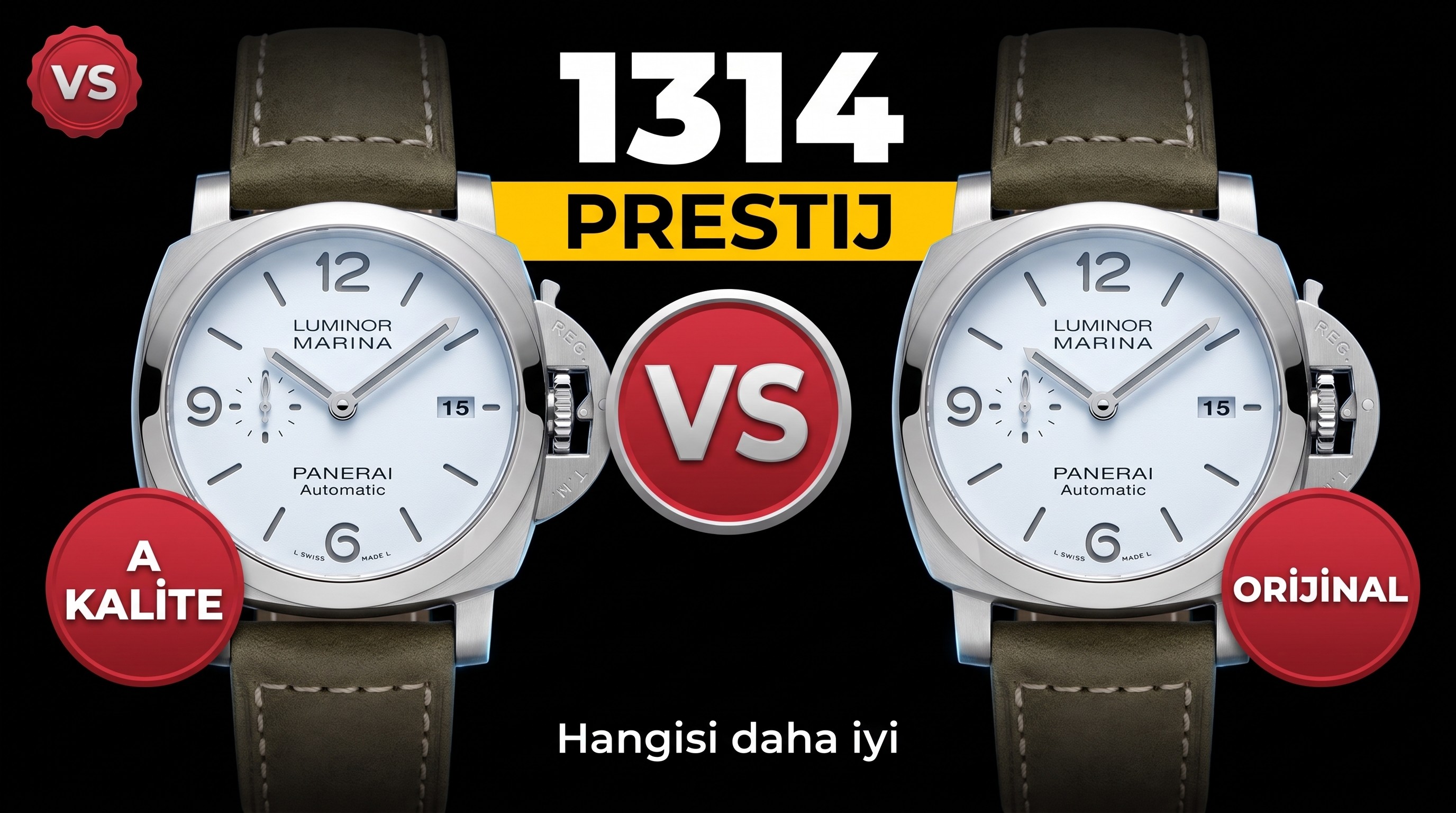 Beyaz Prens vs Factory Panerai 1314 Saat Incelem...