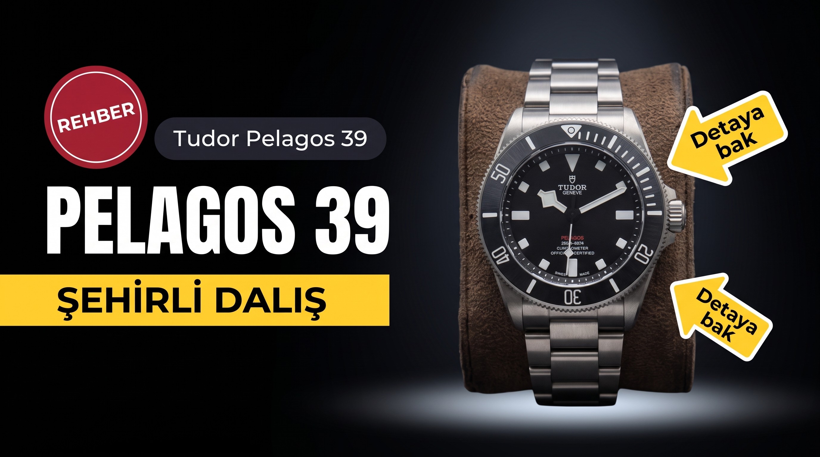 Bileğin yeni gözdesi! Tudor Pelagos 39, şehirli dalış saati efsanesini yeniden yorumluyor