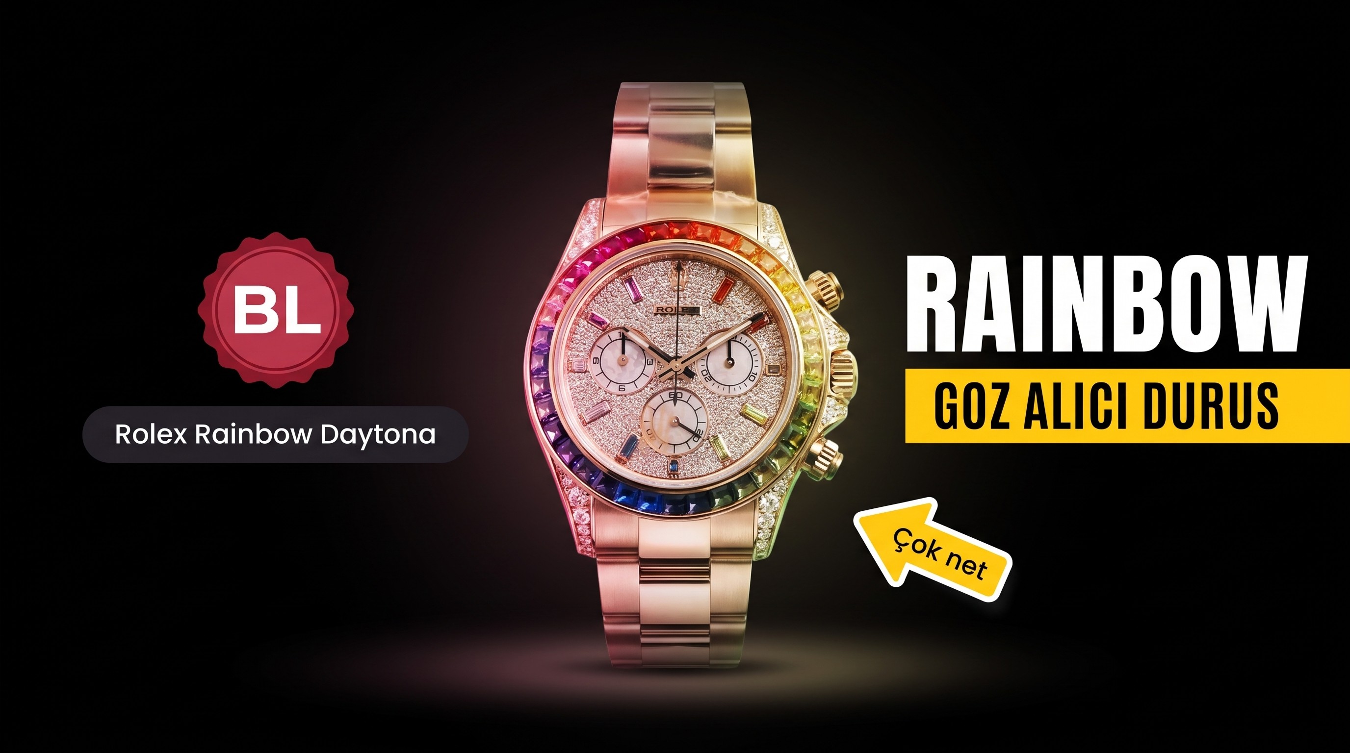 BL Factory Rolex Rainbow Daytona replikası nasıl?