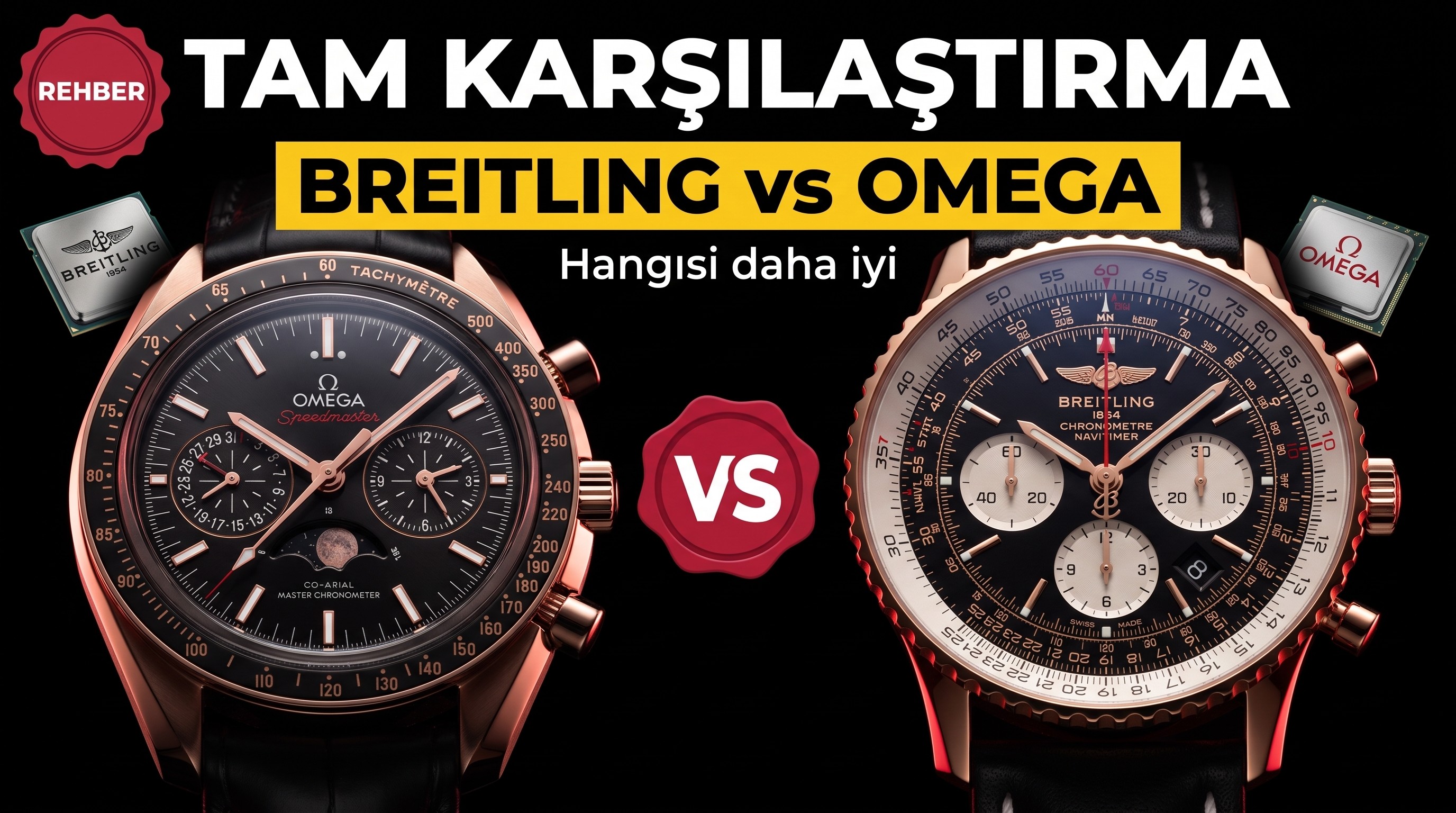 Breitling VS Omega - Tam Karşılaştırma