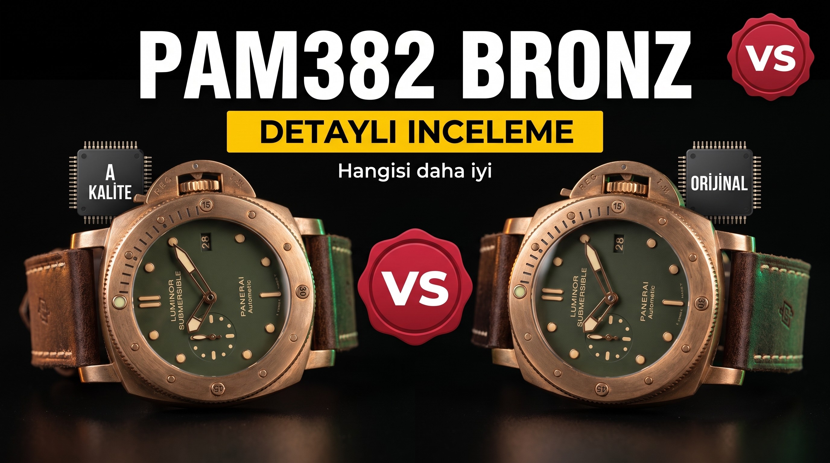 Bronz Panerai vs Factory Panerai Pam382 Replika...