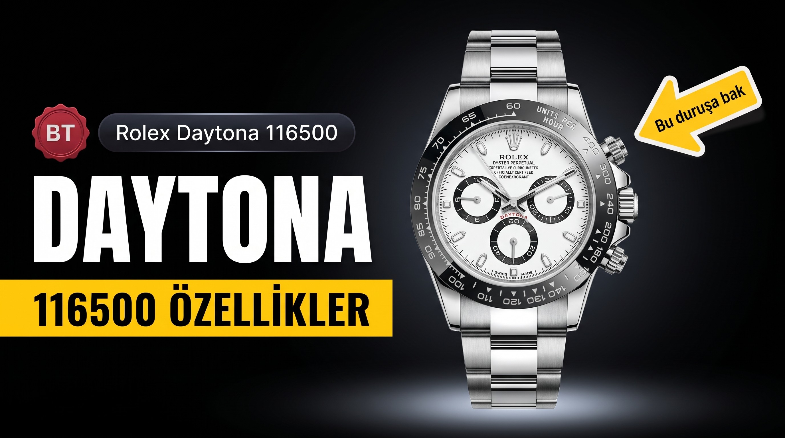 Rolex Daytona 116500 BT Factory İncelemesi