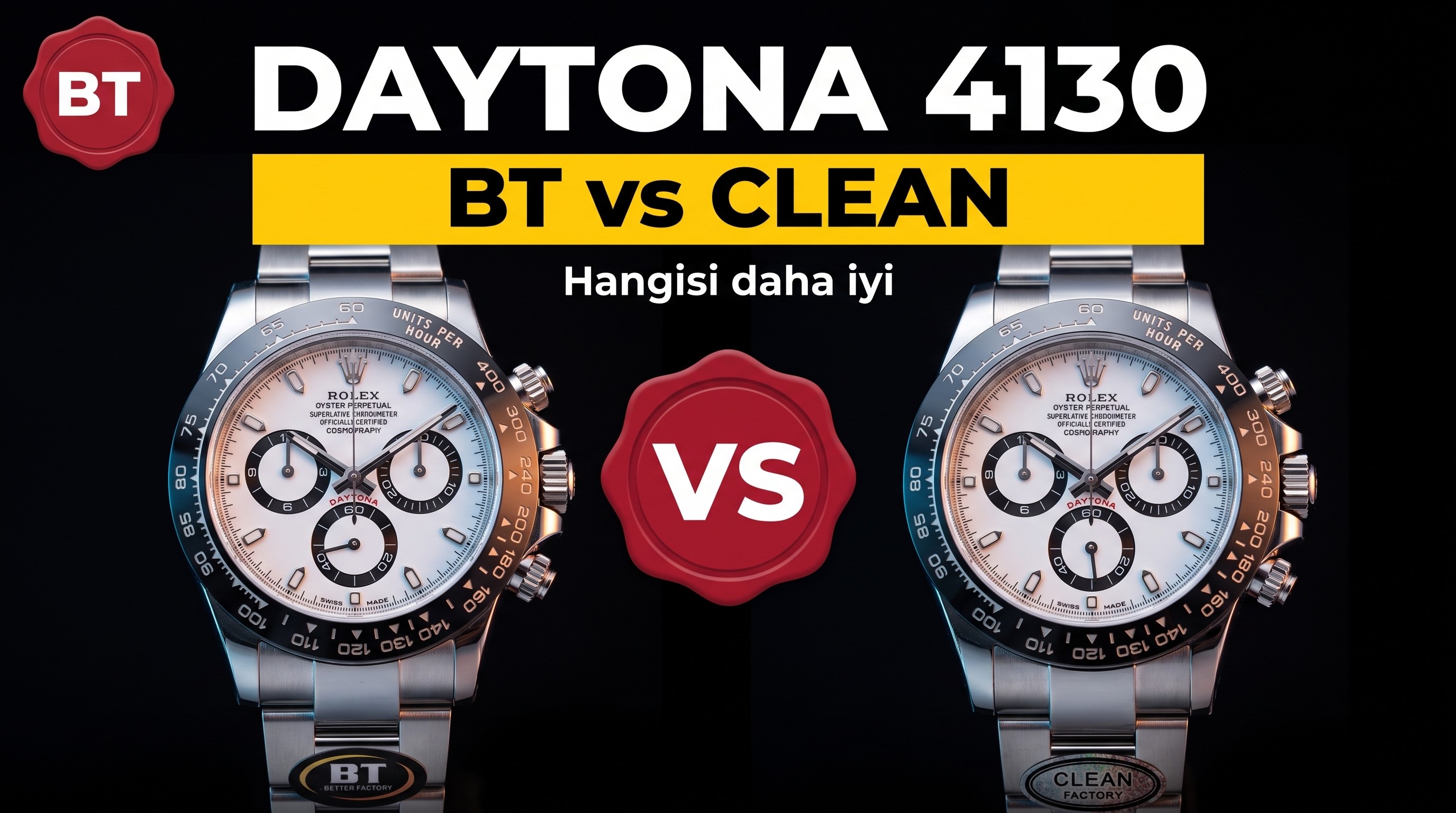 BT Factory 4130 Daytona ile Clean karşılaştırması nasıl