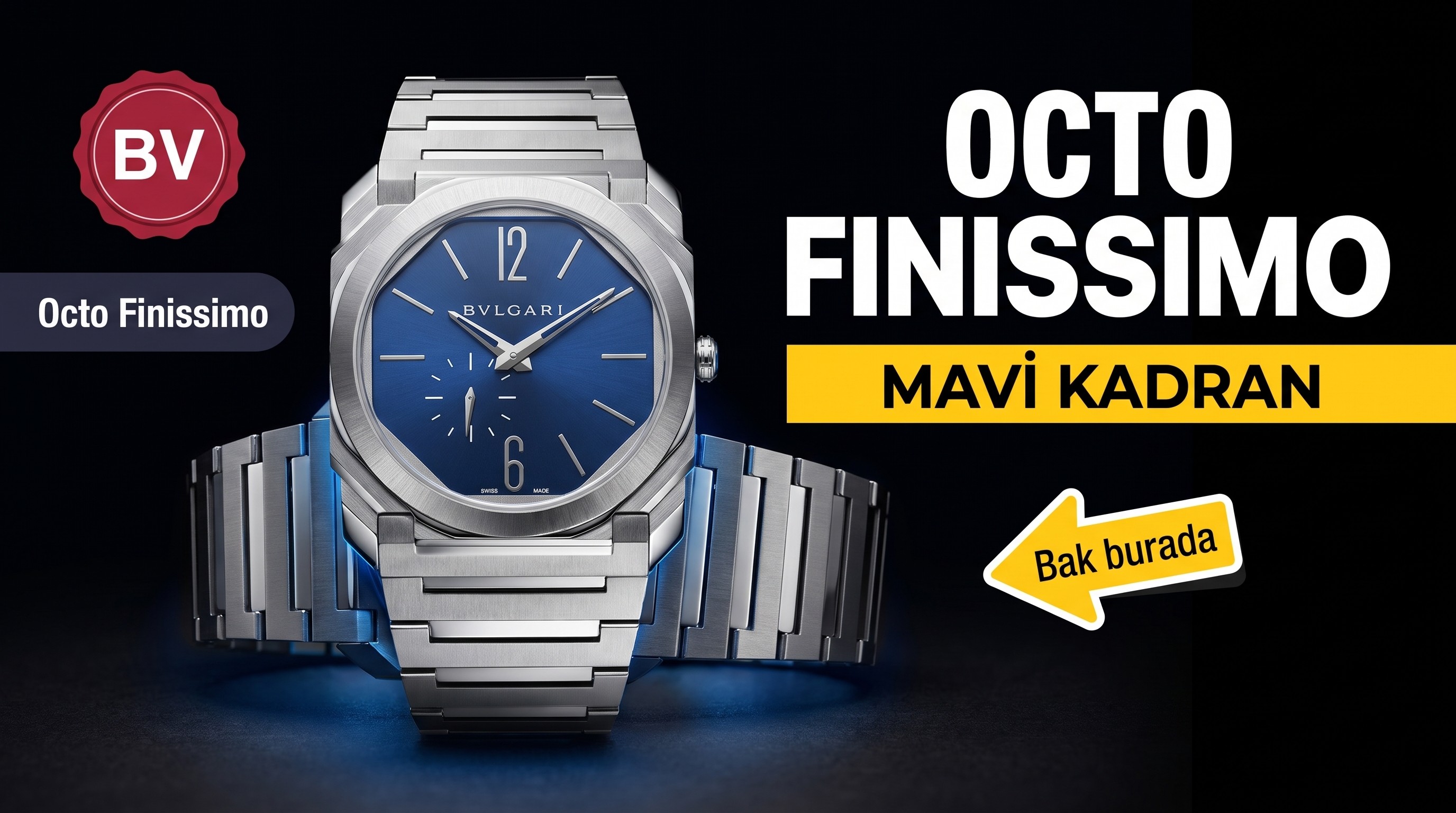 BV Factory Bulgari Octo Finissimo serisi (mavi kadran) ultra ince saat incelemesi