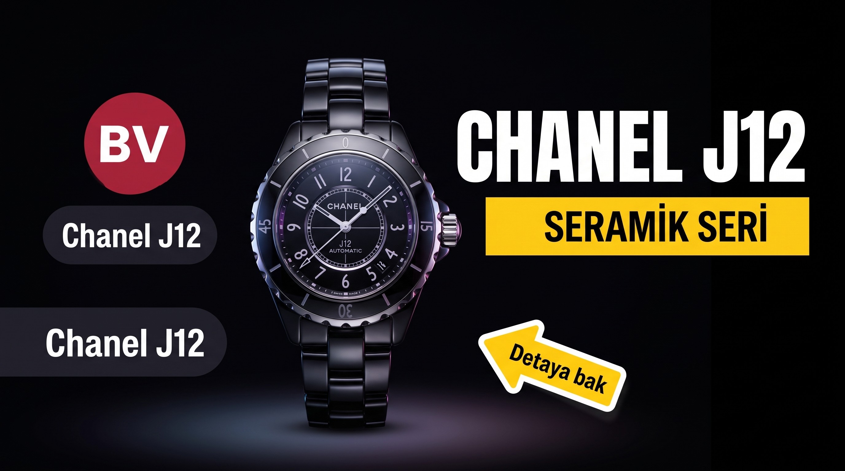 BV Factory Chanel J12 serisi saat incelemesi