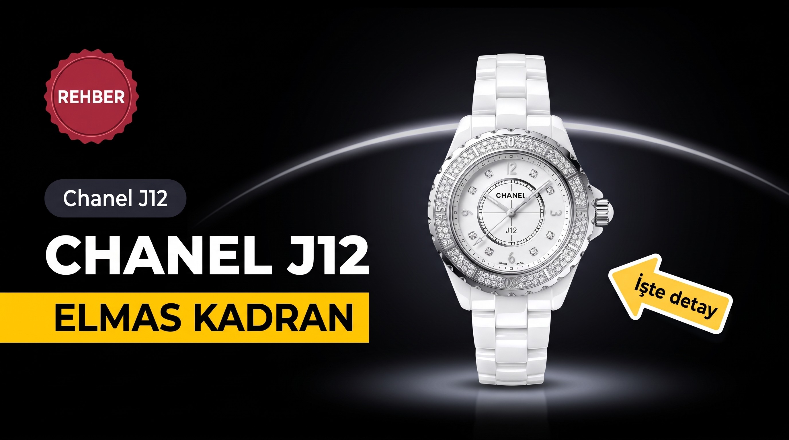 CHANEL J12 Elmas Taşlı Beyaz Kadın Kol Saati İncelemesi