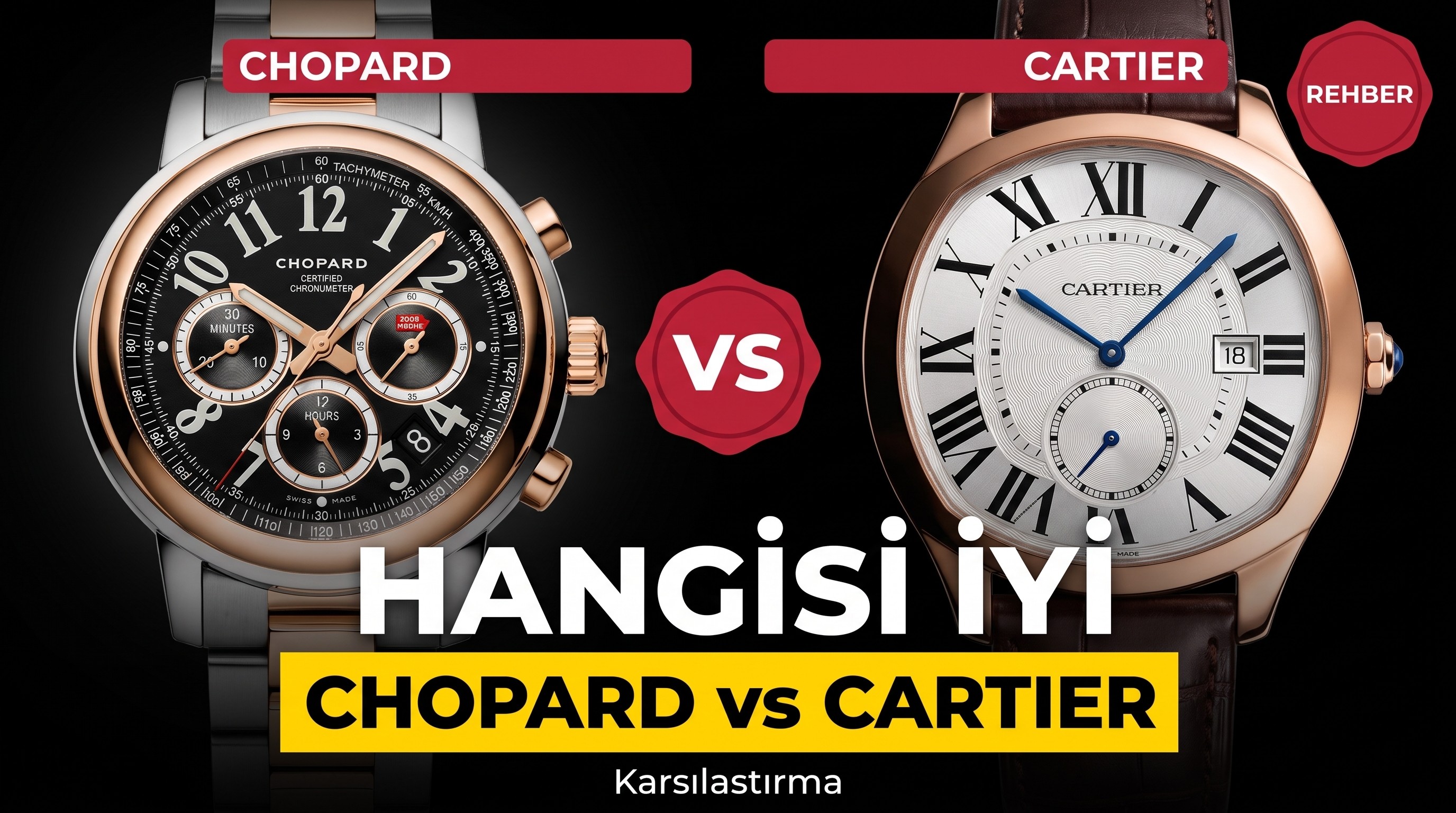 Chopard VS Cartier Saatleri