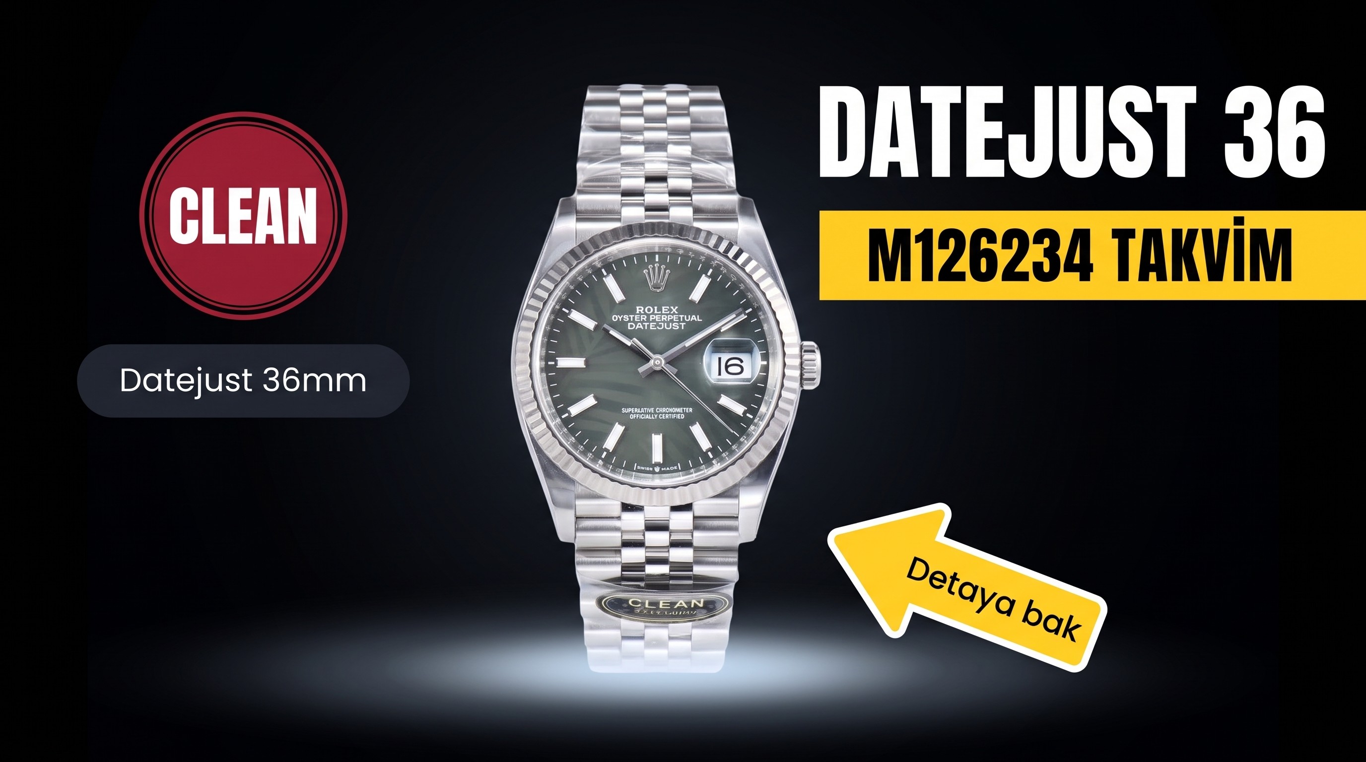 Rolex Datejust M126234-0047 Clean Factory İncelemesi