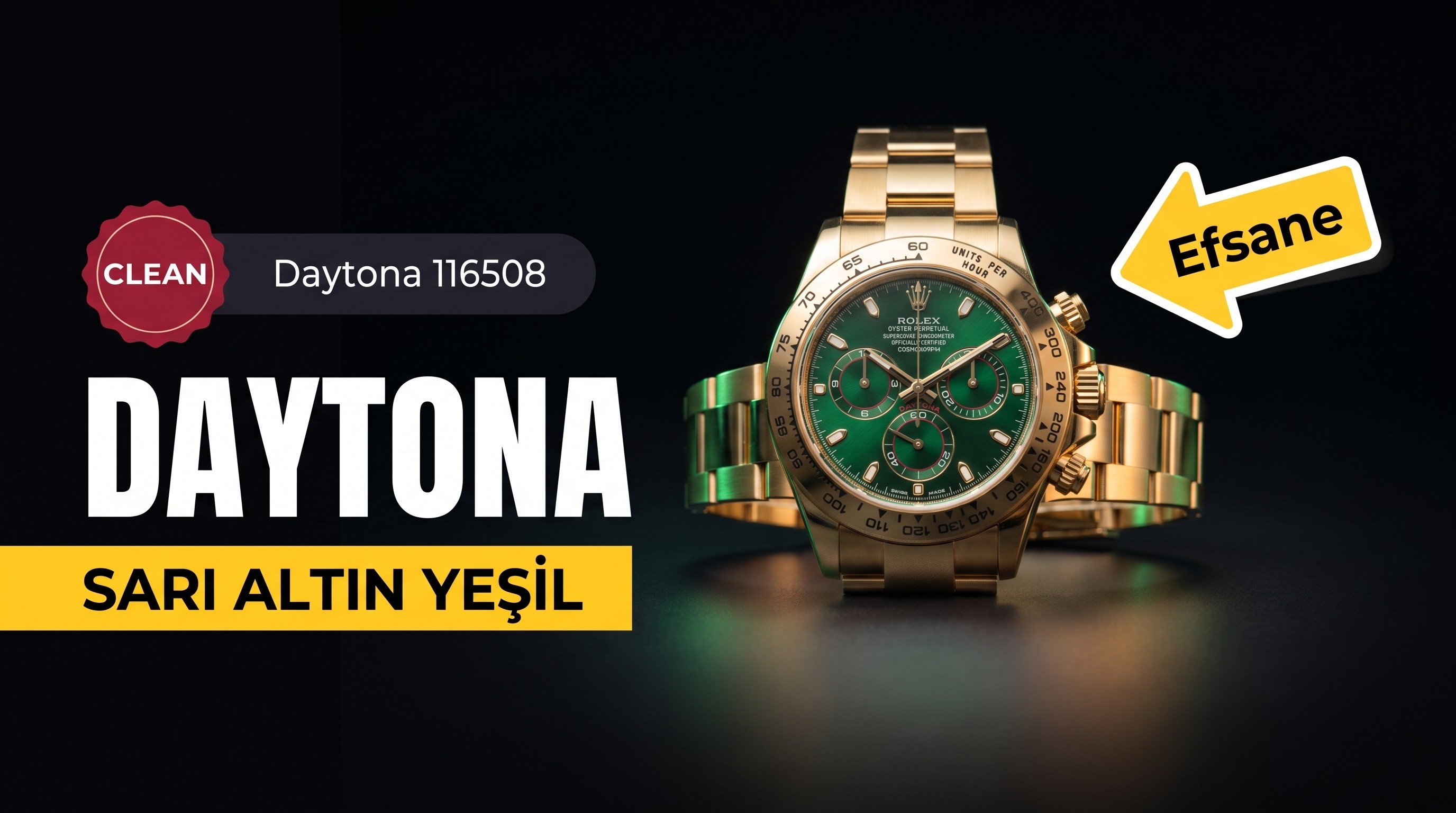 Rolex Daytona 116508 Clean Factory İncelemesi