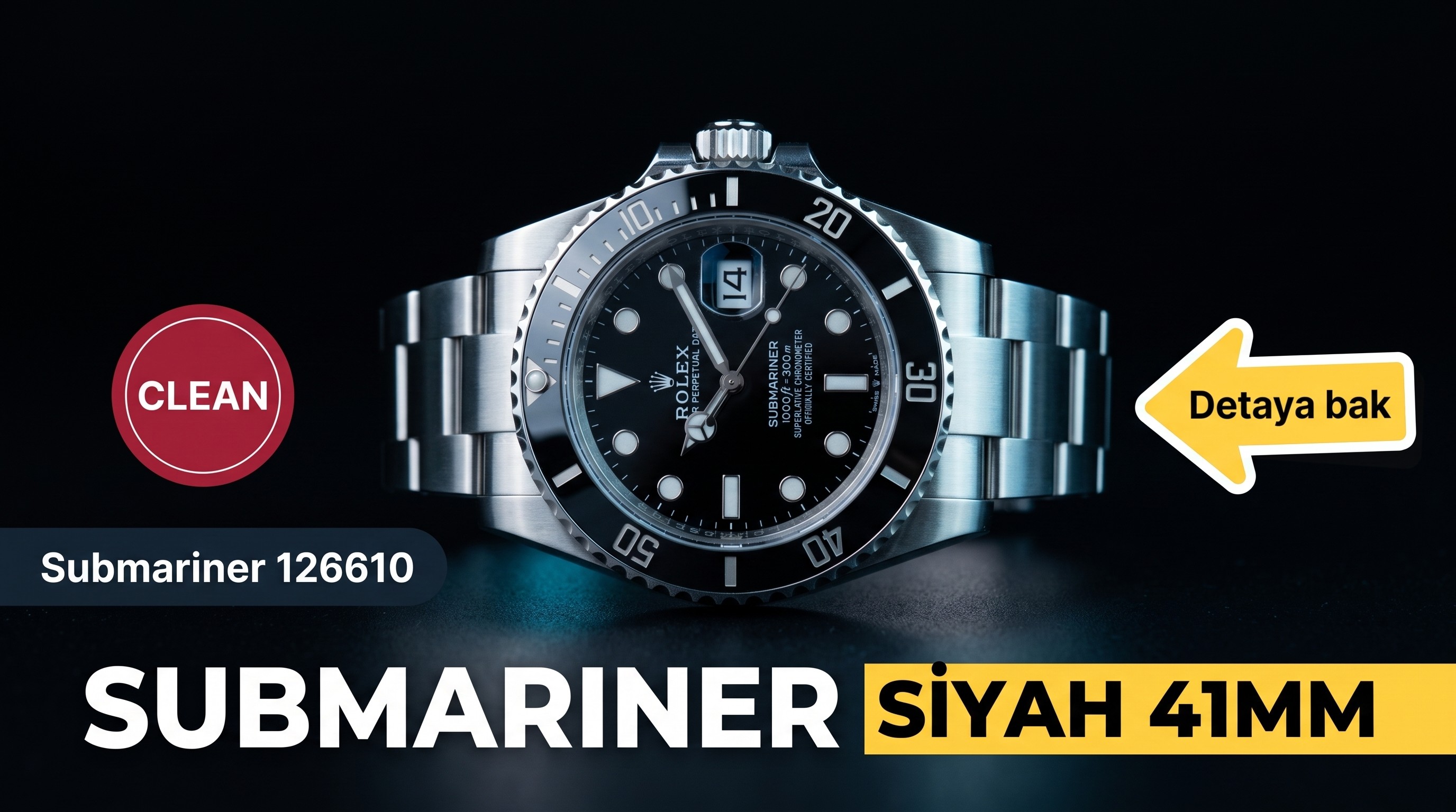 Rolex Submariner 126610 Clean Factory İncelemesi