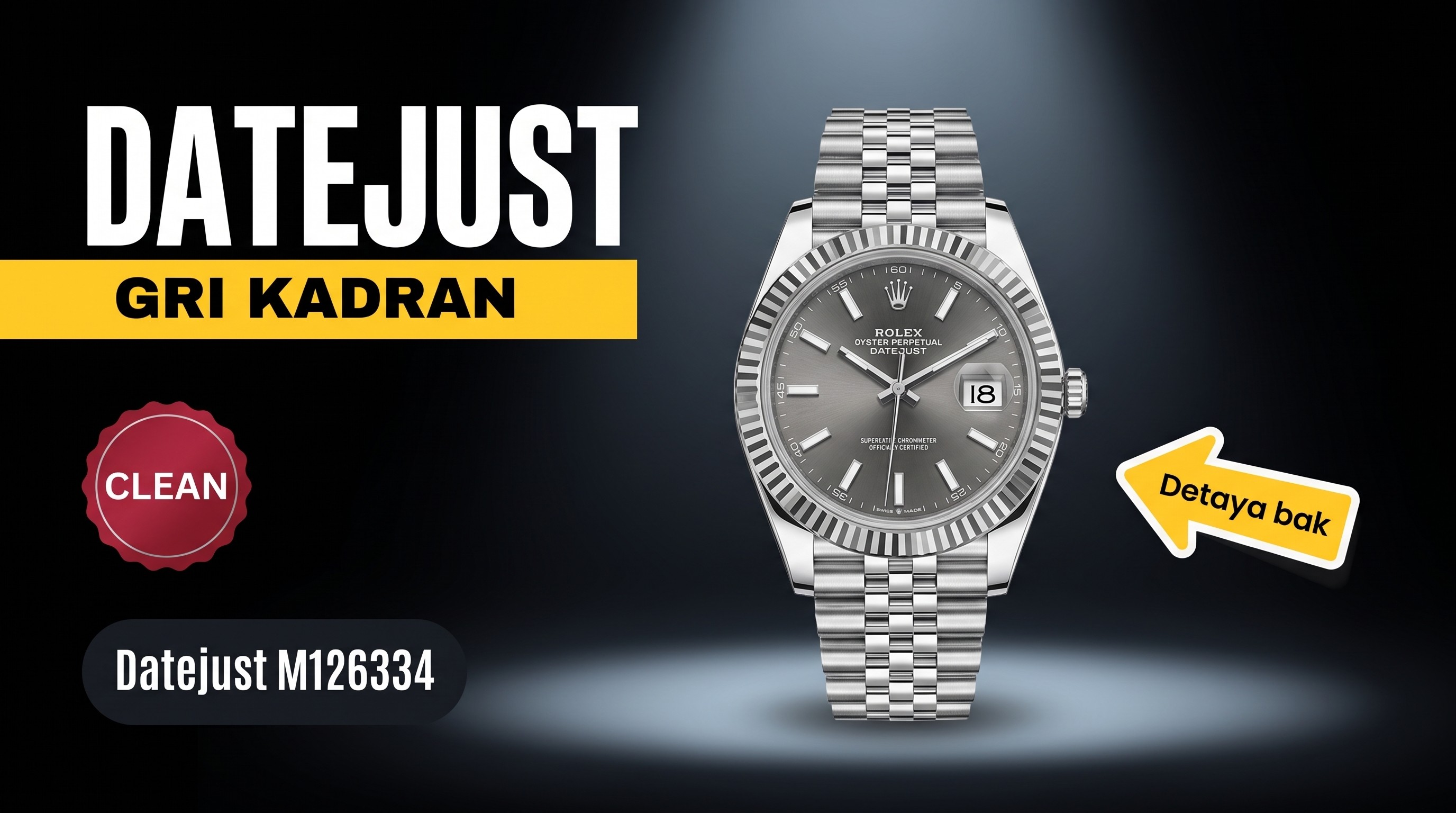 Rolex Datejust M126334-0013 Clean Factory İncelemesi