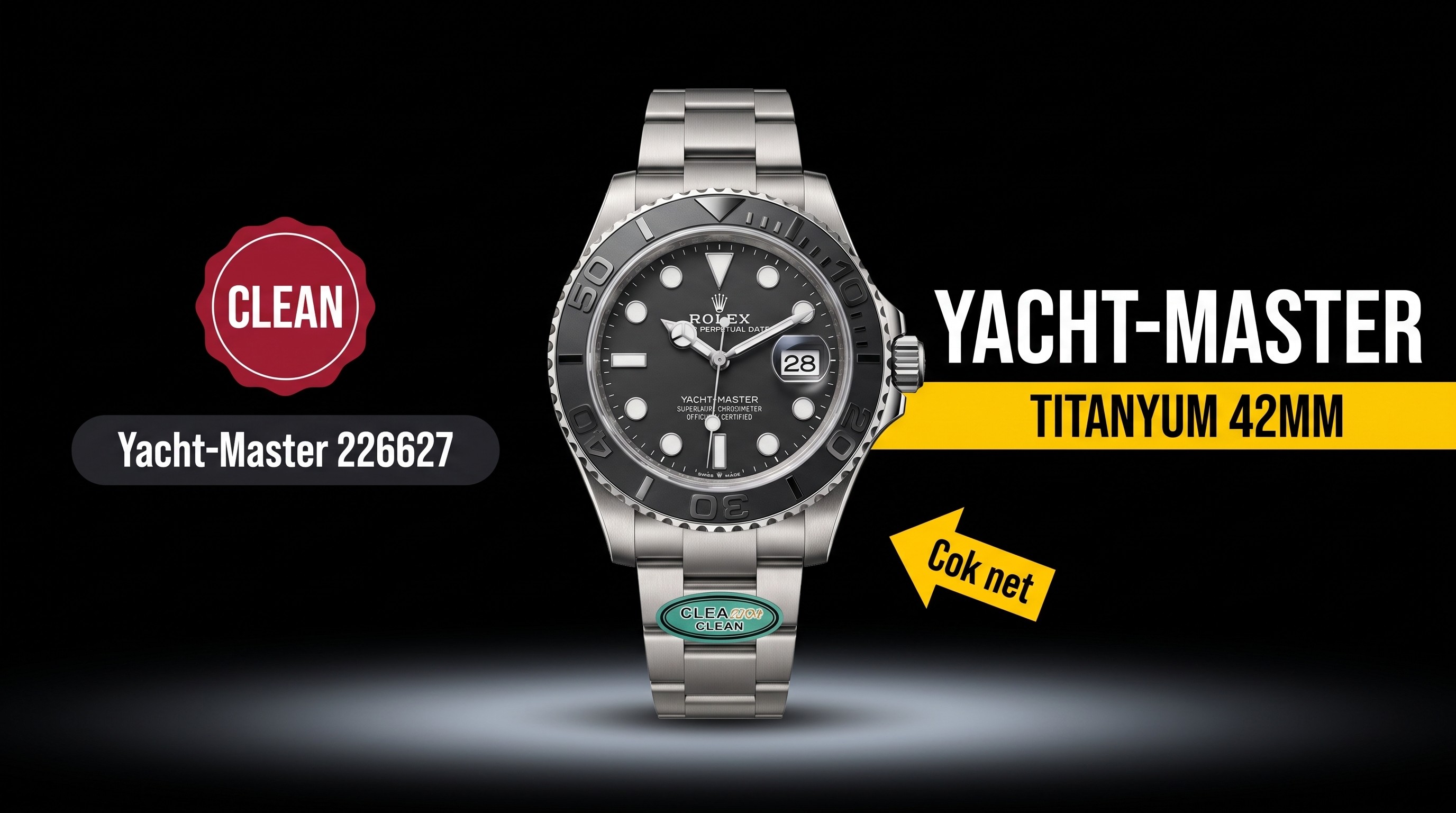 Clean Titanyum YachtMaster 42 mm 226627